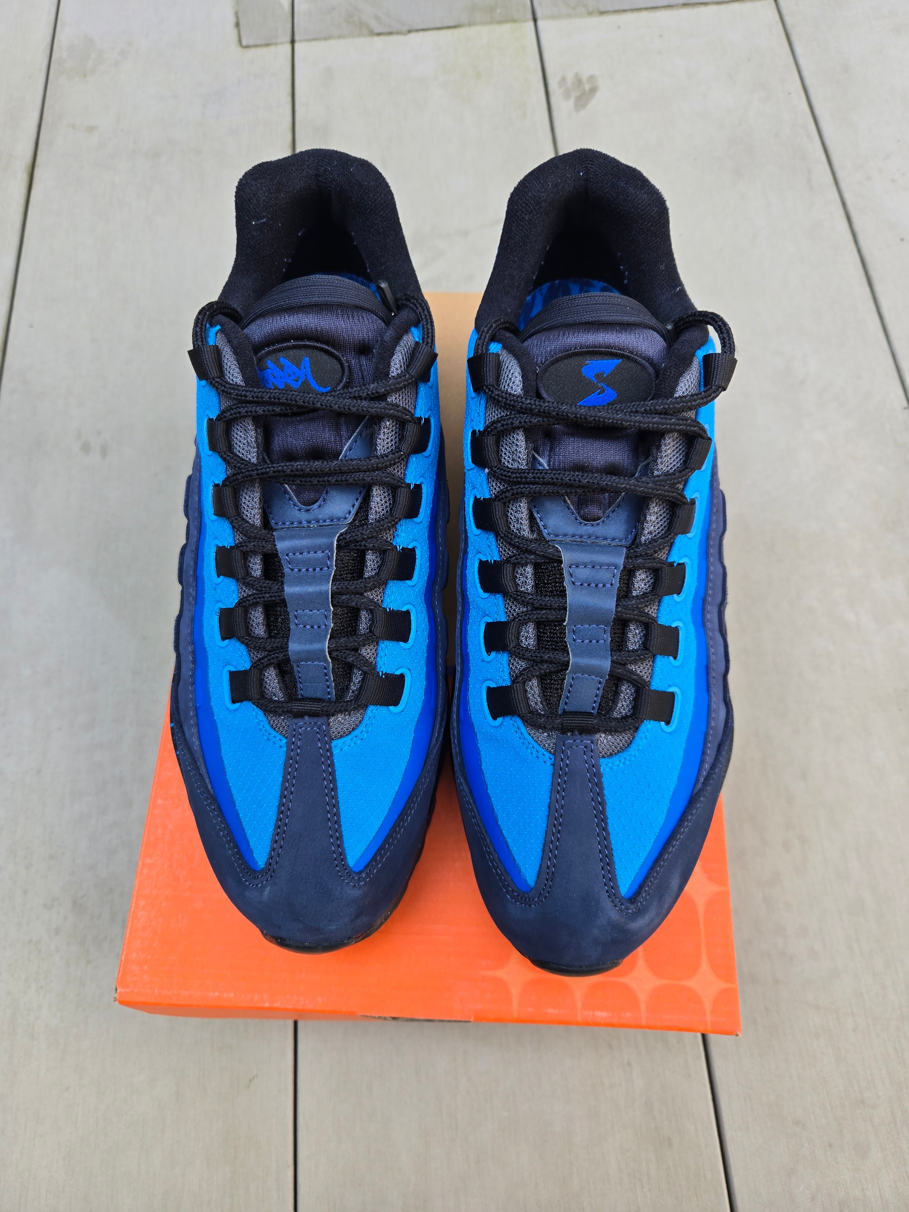 Stash × Nike Air Max 95 "Black and Harbor Blue" (2024)