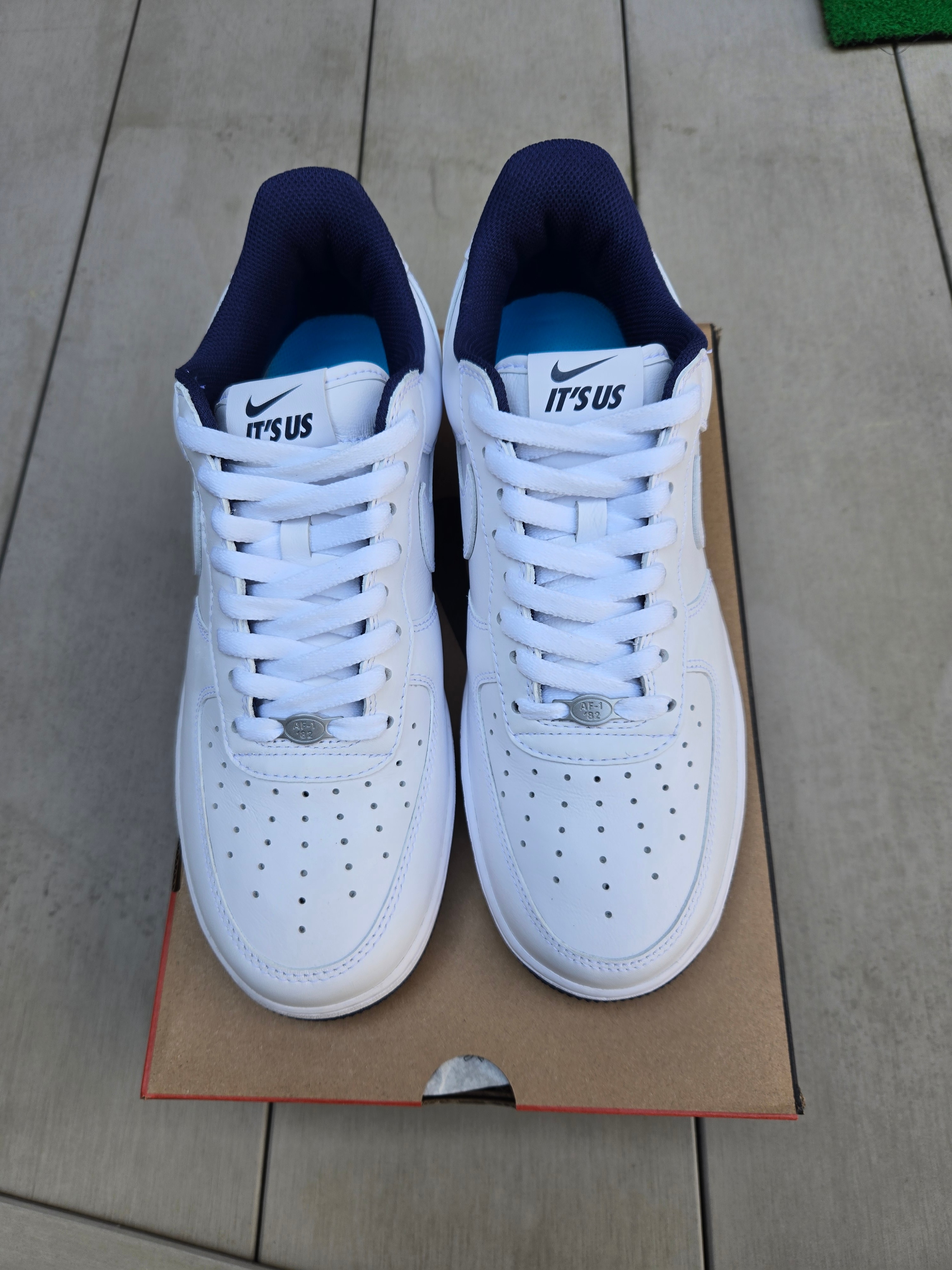 Lil Yachty × Nike Us Force 1 (Air Force 1) Low "White and Midnight Navy"