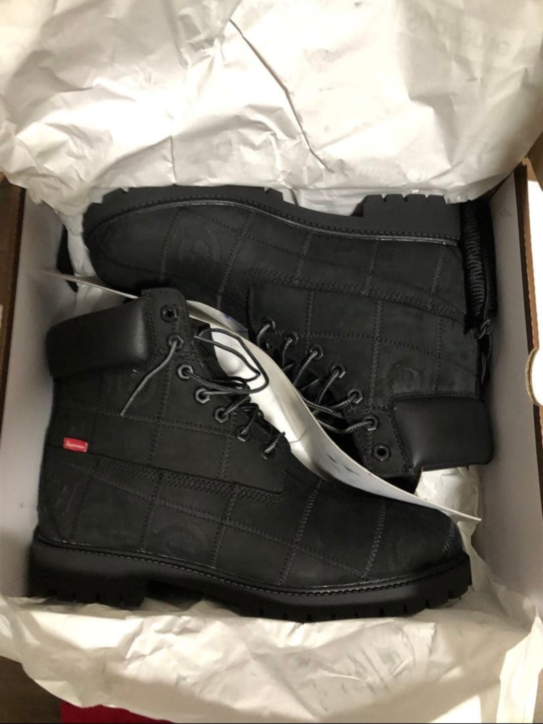 Supreme × Timberland Patchwork 6 Inch Premium Boot "Black"