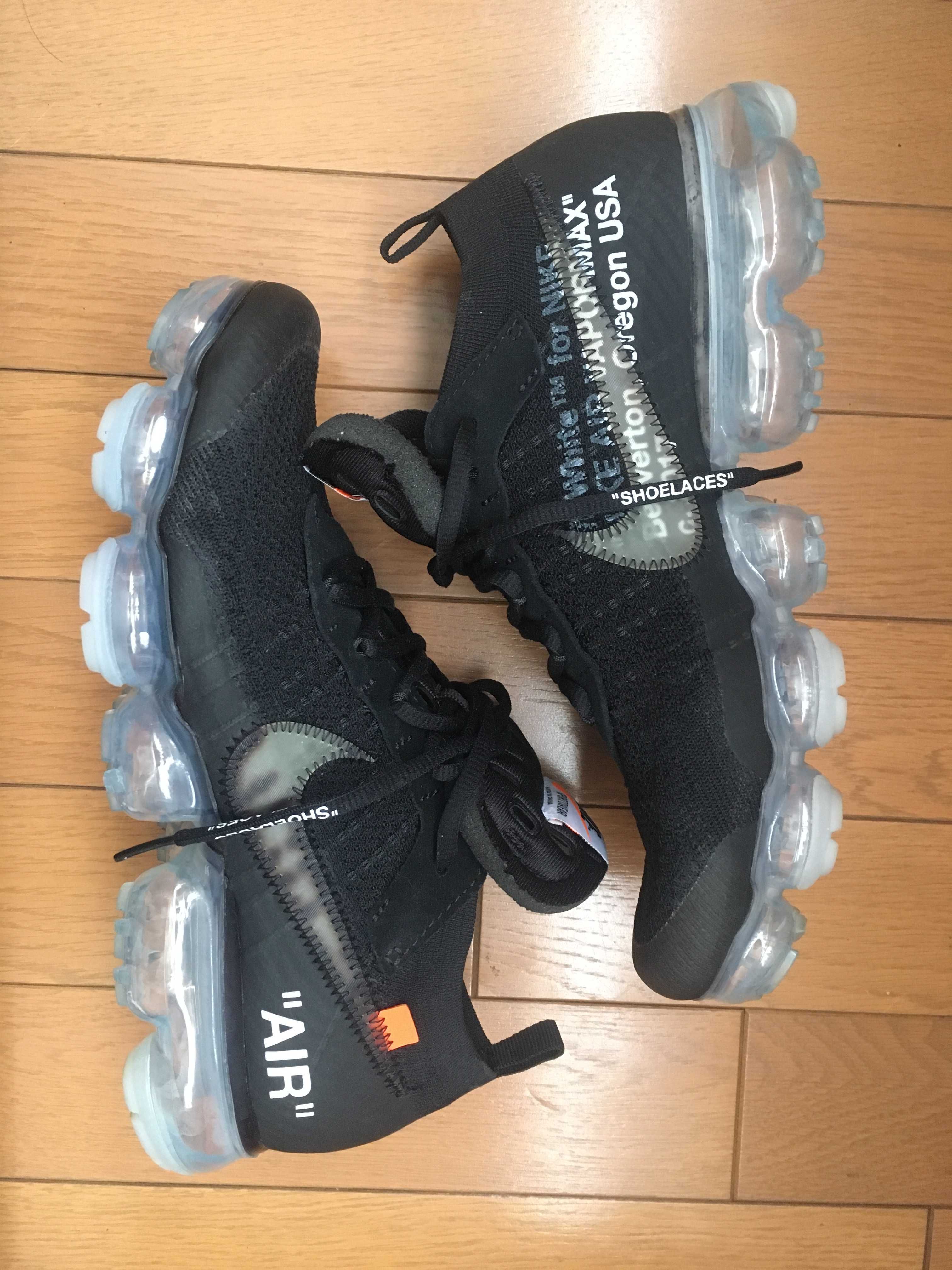Off-White × Nike Air Vapormax "Black/Total Orange/Clear"