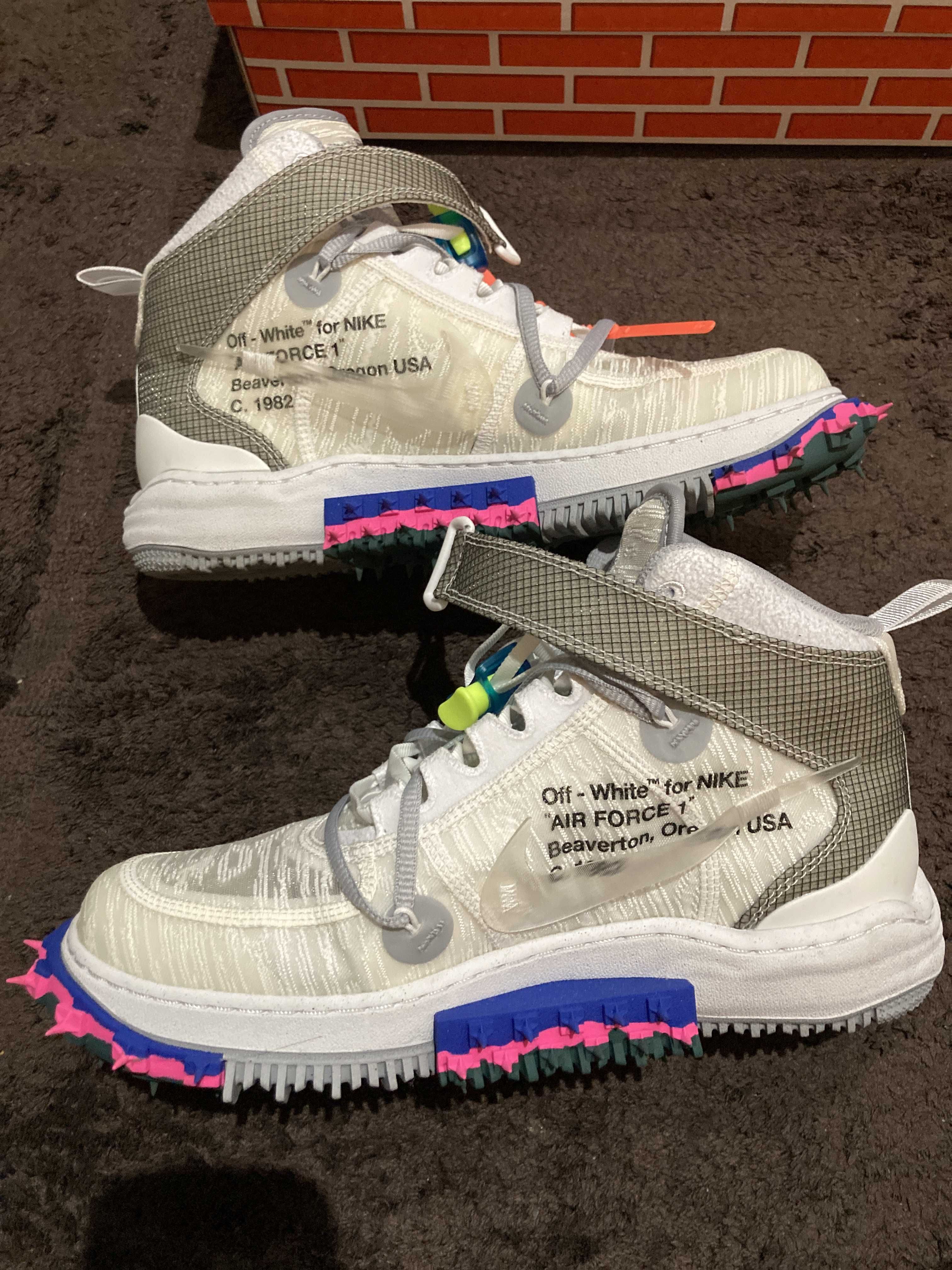 Off-White × Nike Air Force 1 Mid "White"