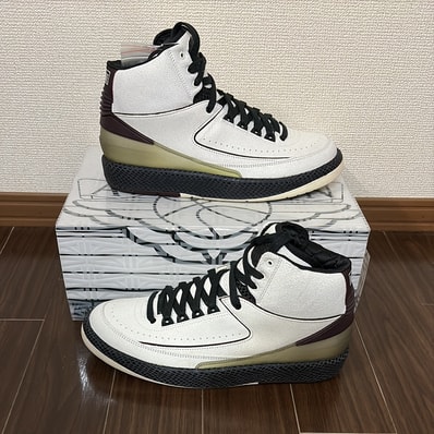 A Ma Maniere × Nike Air Jordan 2 "Airness/Sail and Burgundy"