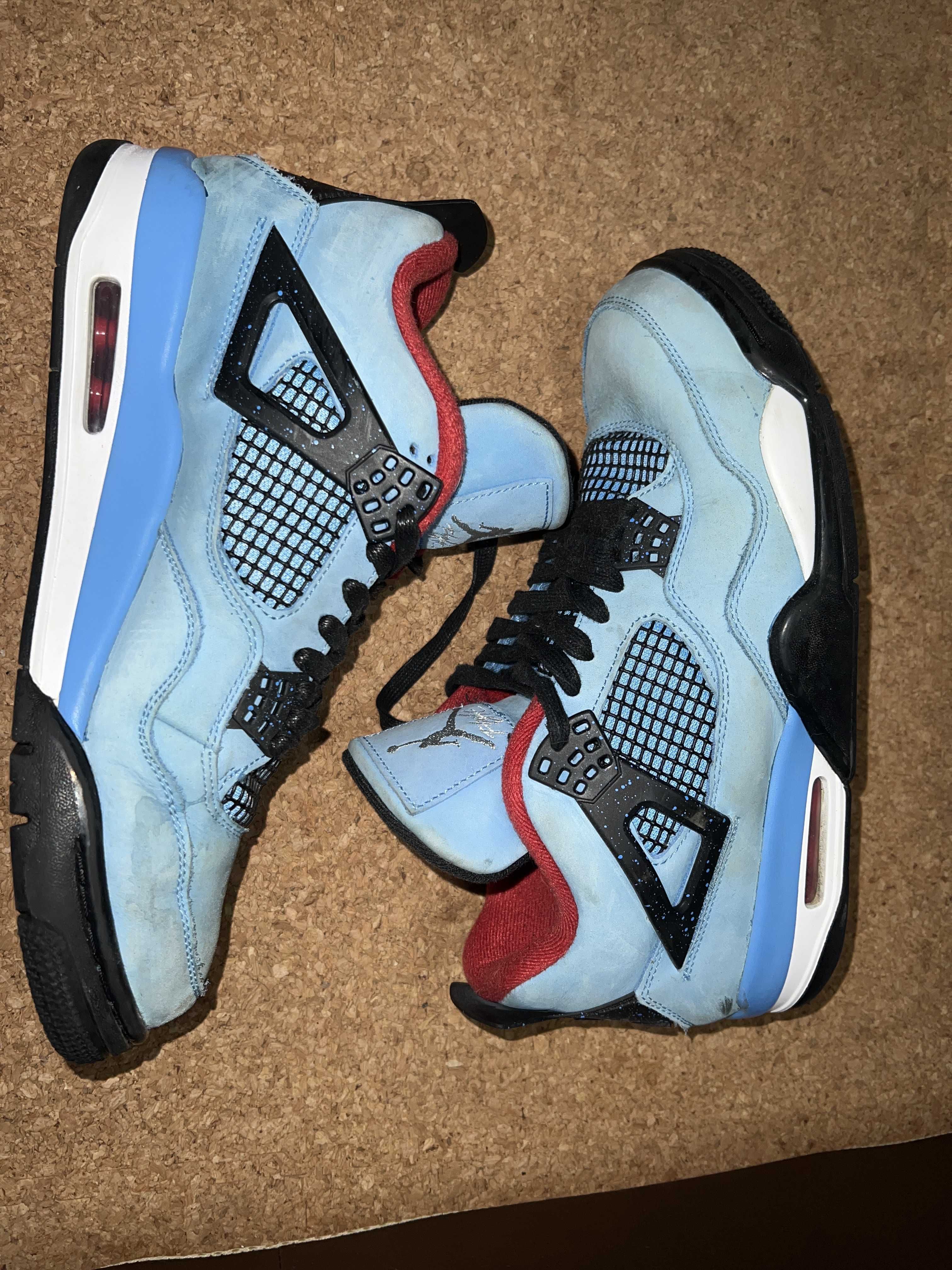 Travis Scott × Nike Air Jordan 4 Retro Cactus Jack "University Blue"