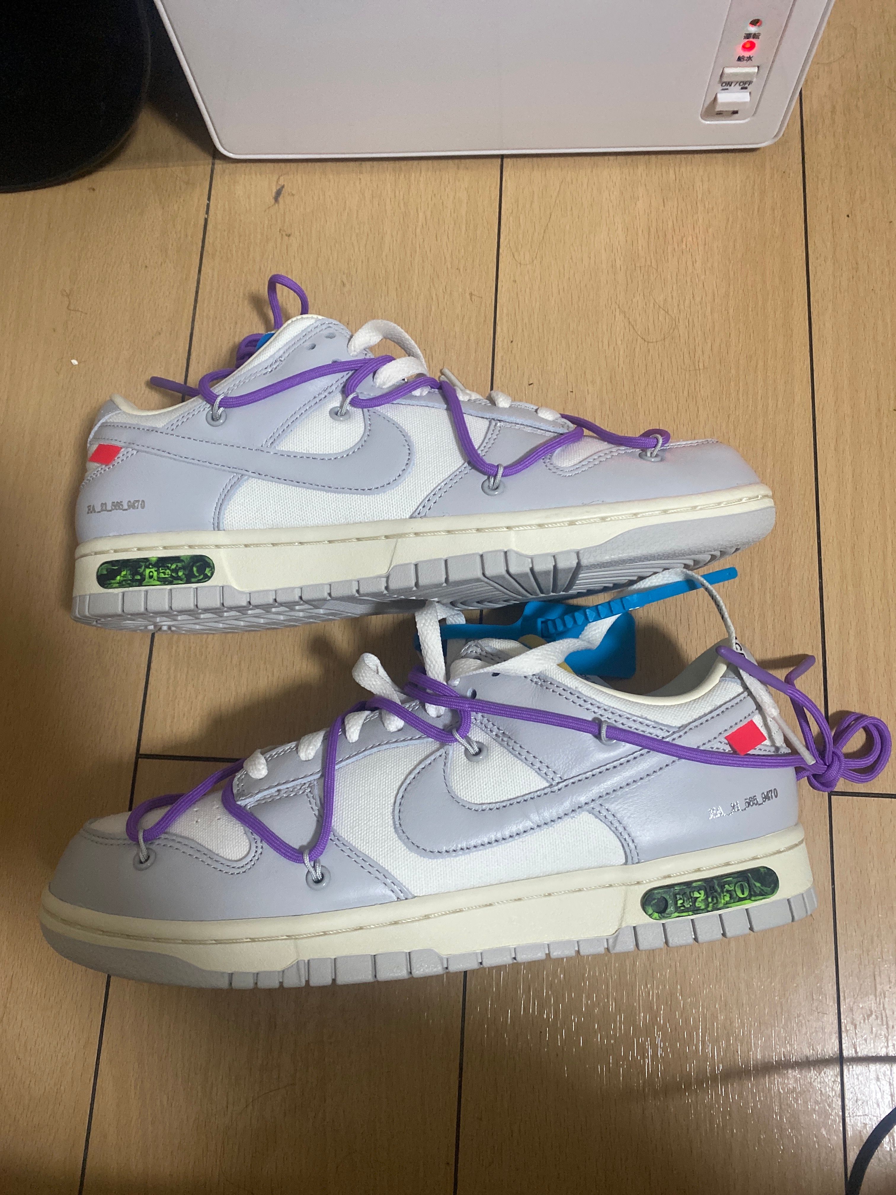 Off-White × Nike Dunk Low "Sail/Neutral Gray"