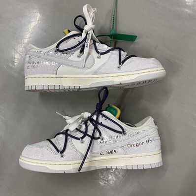 Off-White × Nike Dunk Low "Sail/Neutral Grey/Gridiron"