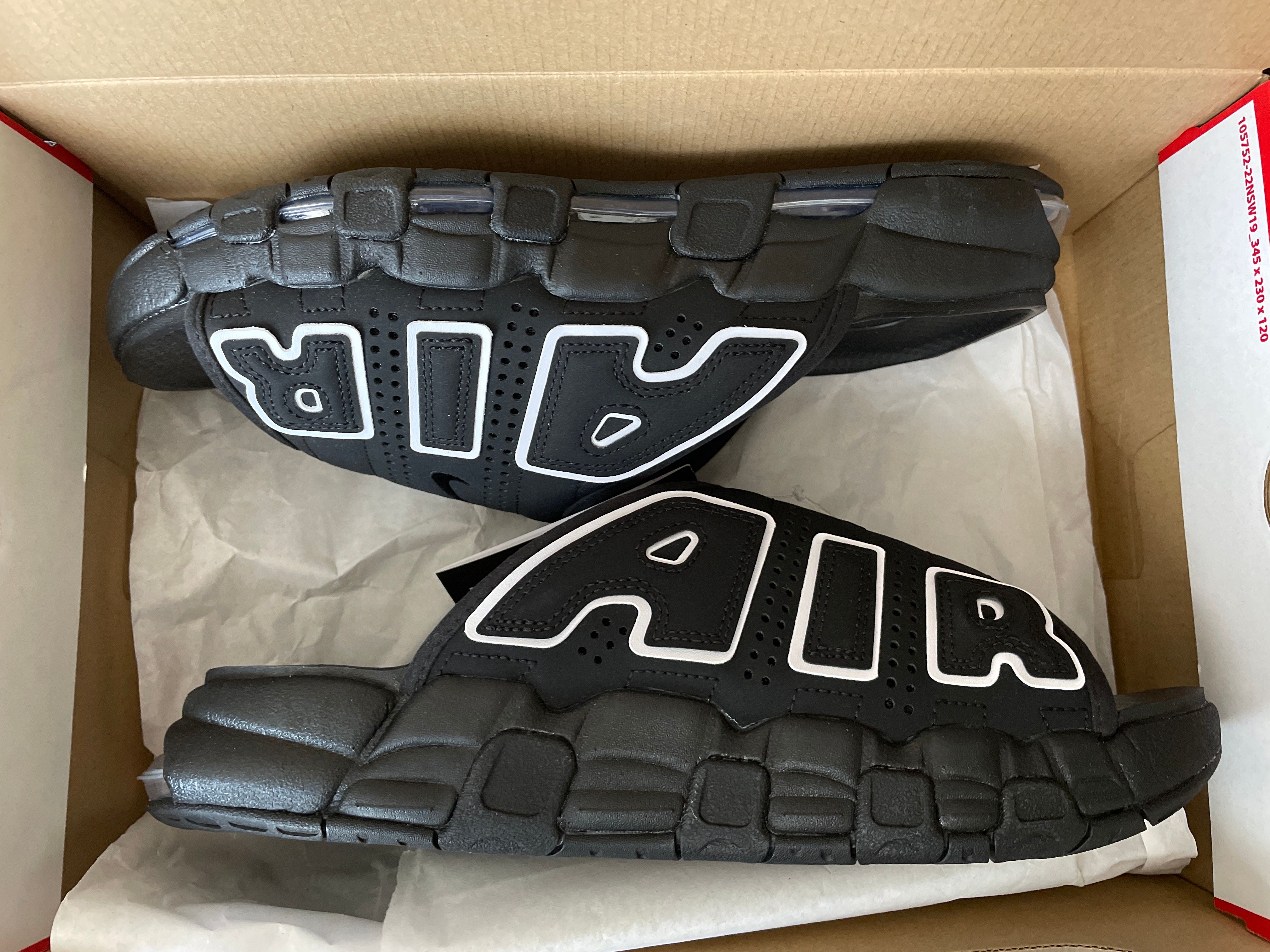 Nike Air More Uptempo Slide "Black" (DV2132-001/DV2137-001)