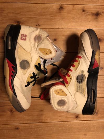 Off-White × Nike Air Jordan 5 "Sail"
