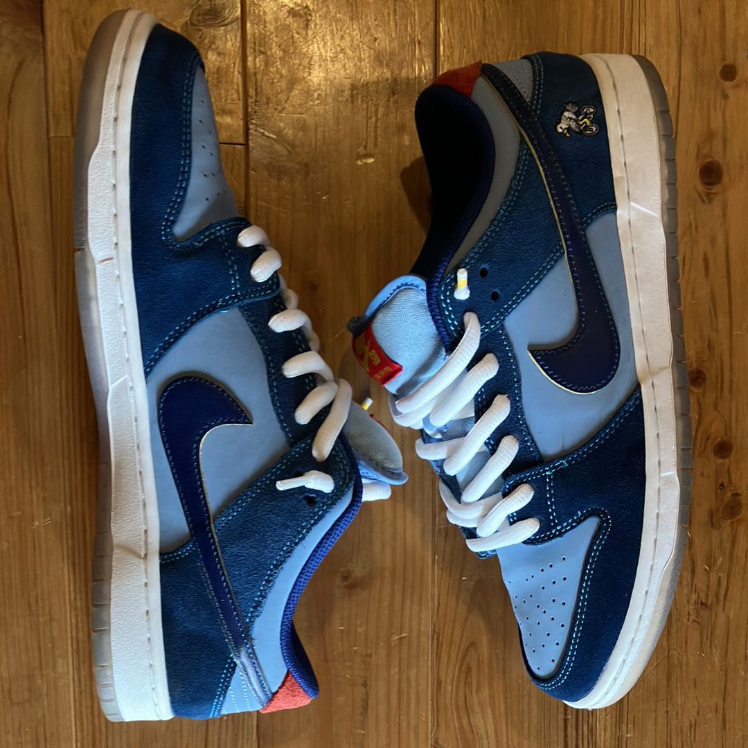 Why So Sad? × Nike SB Dunk Low "Coastal Blue/Speed Yellow-University Red"