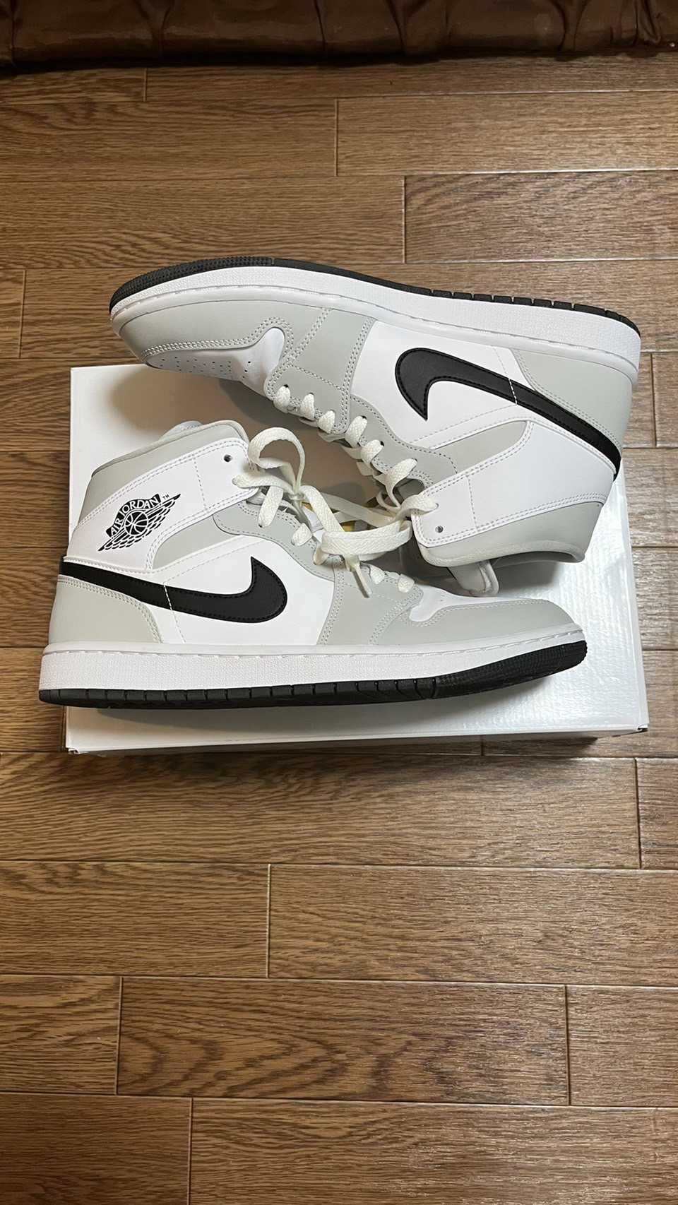 Nike Women's Air Jordan 1 Mid "Grey Fog/White/Black"