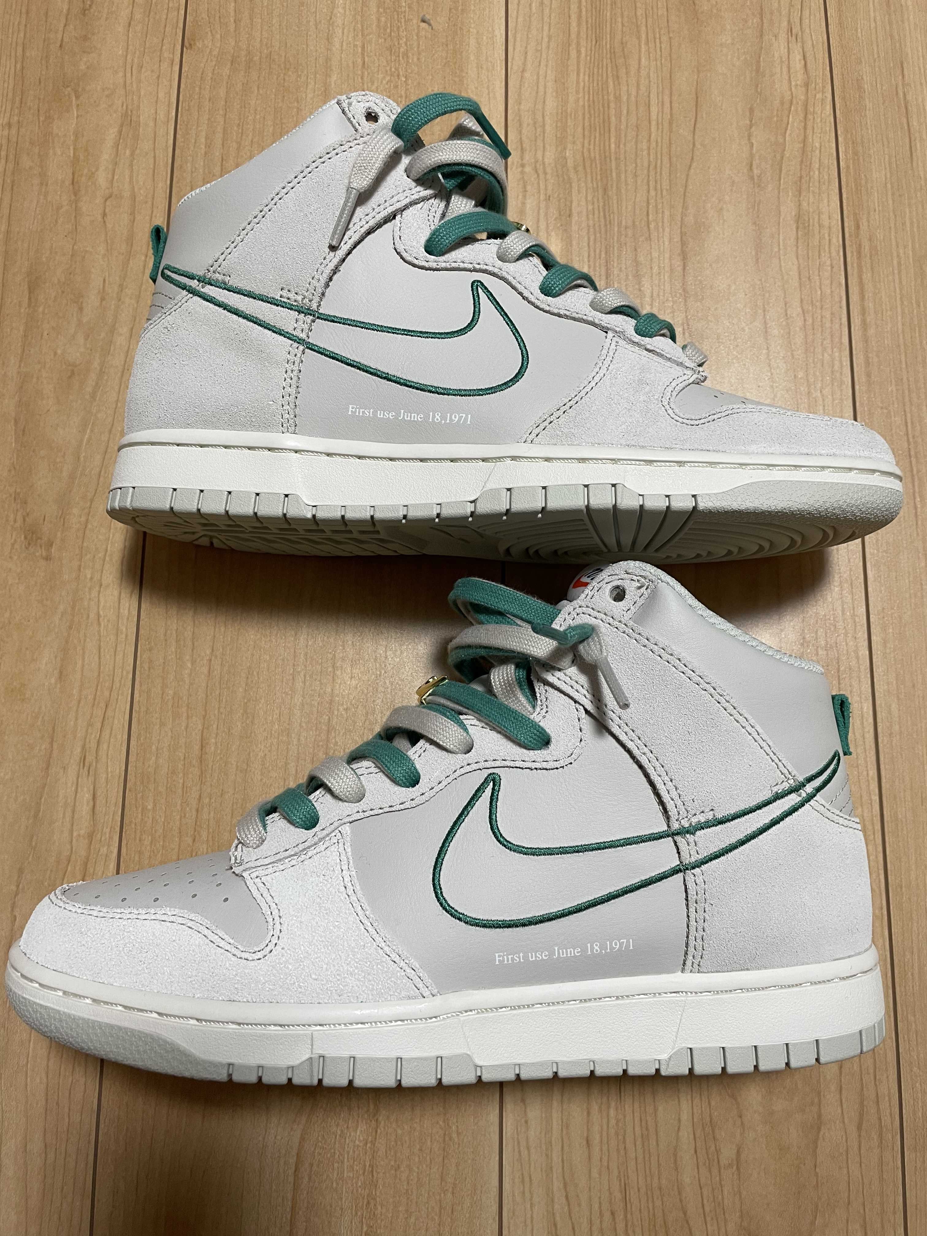 Nike Dunk High SE First Use "Light Bone/Green Noise"