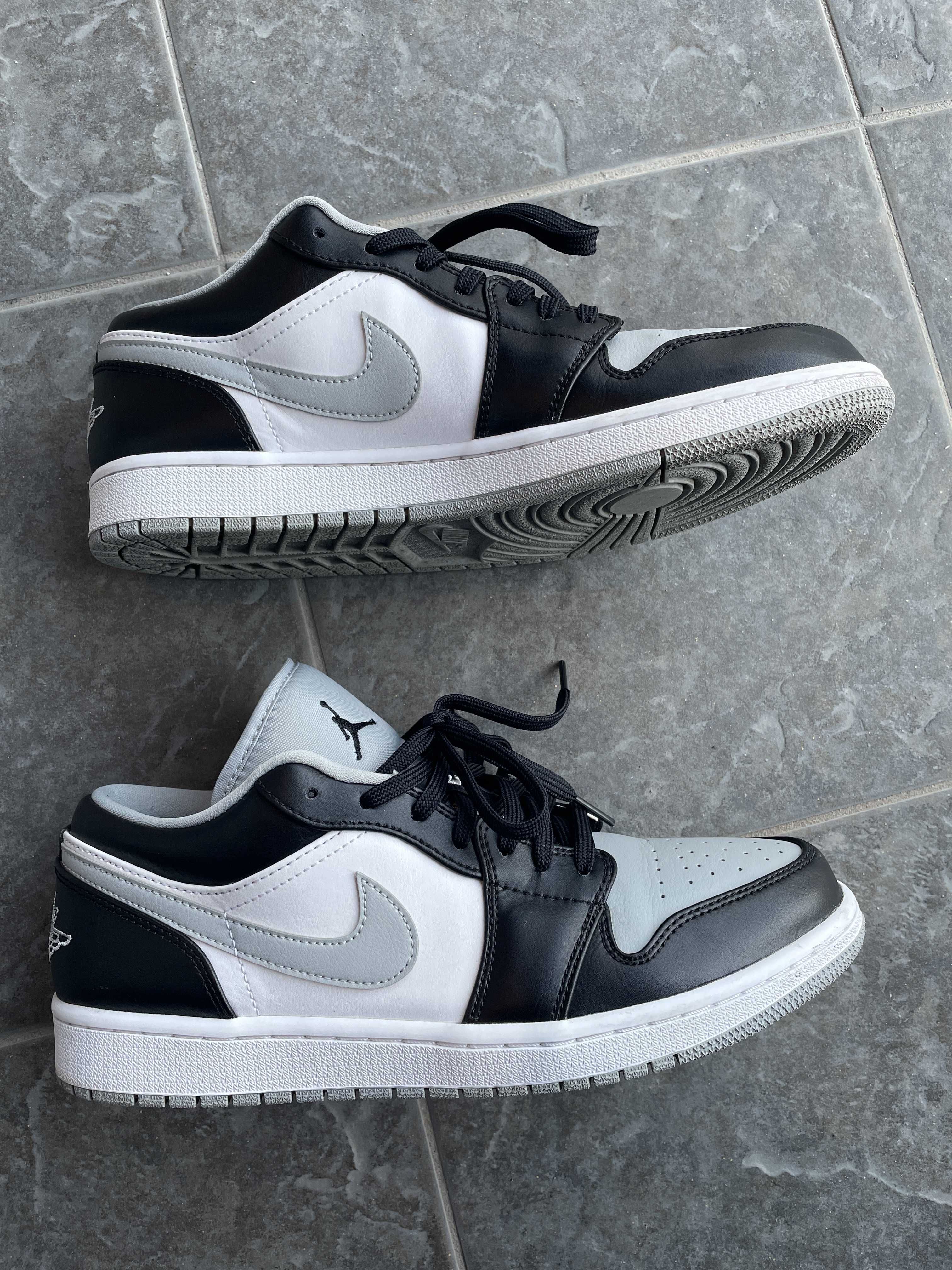 NIKE AIR JORDAN 1 LOW "BLACK/LIGHT SMOKE GREY"