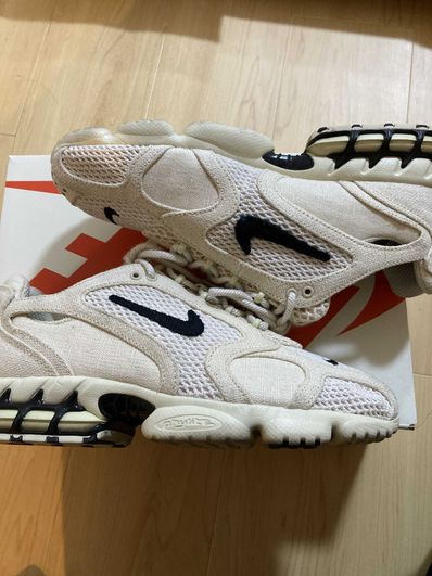 Stussy × Nike Air Zoom Spiridon CG 2 "Fossil/Black"