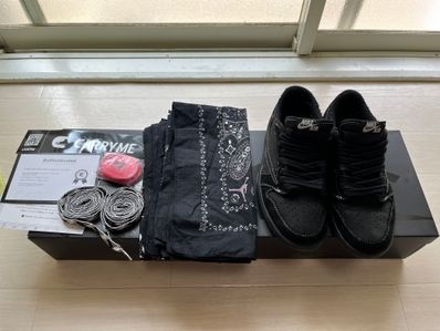 Travis Scott × Nike Air Jordan 1 Low OG SP "Black Phantom"