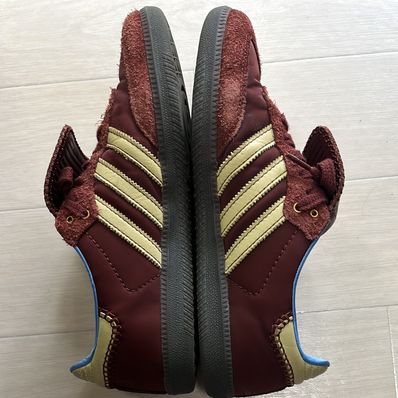 Wales Bonner × adidas Samba Nylon Low "Fox Brown/Sandy Beige/Lucky Blue"