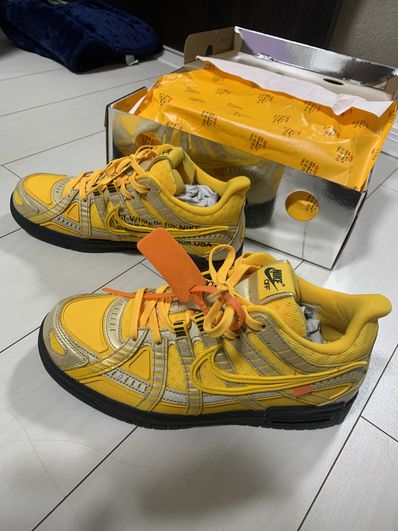 Off-White × Nike Air Rubber Dunk "University Gold"