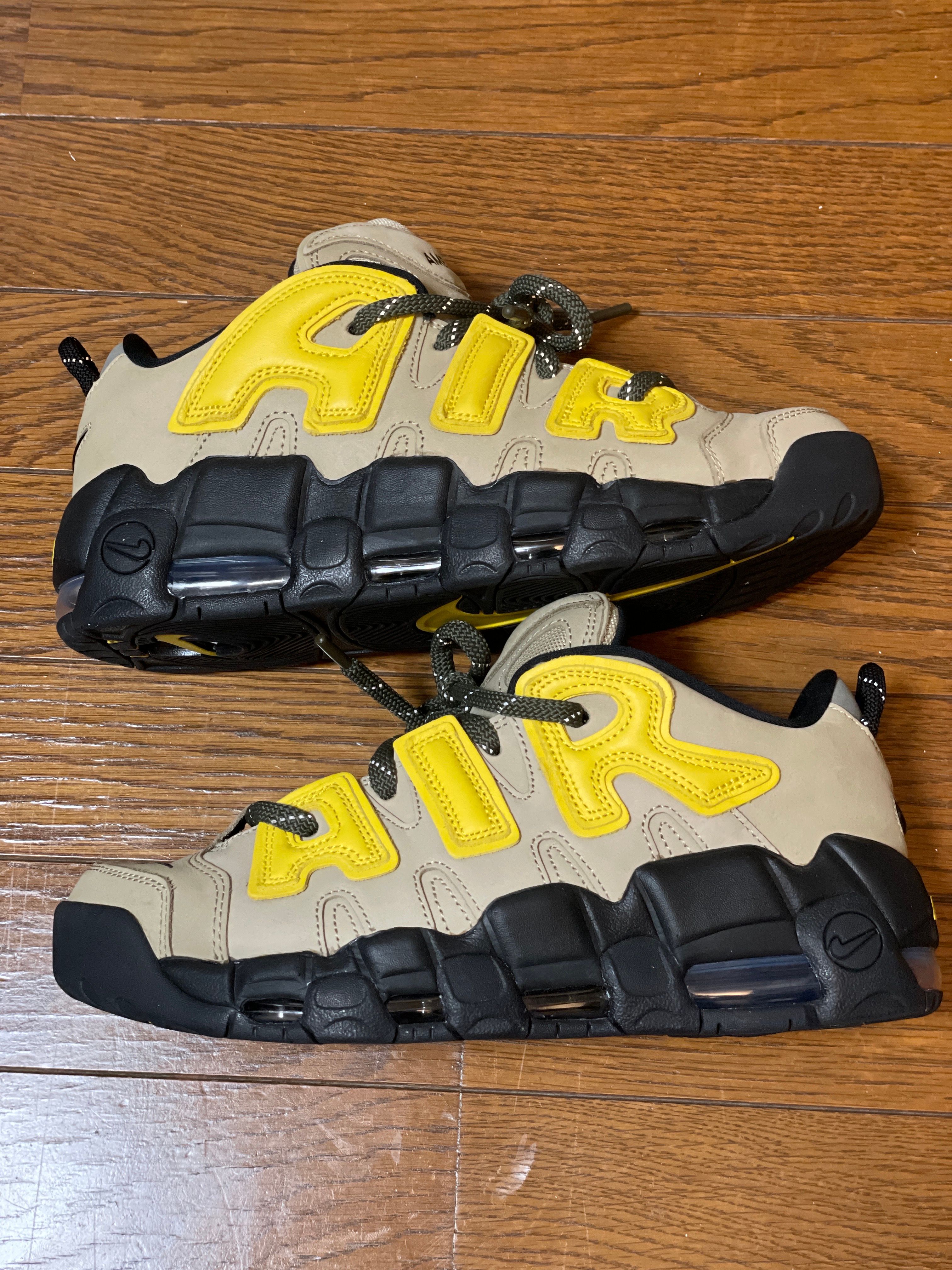 AMBUSH × Nike Air More Uptempo Low "Vivid Sulfur and Limestone"
