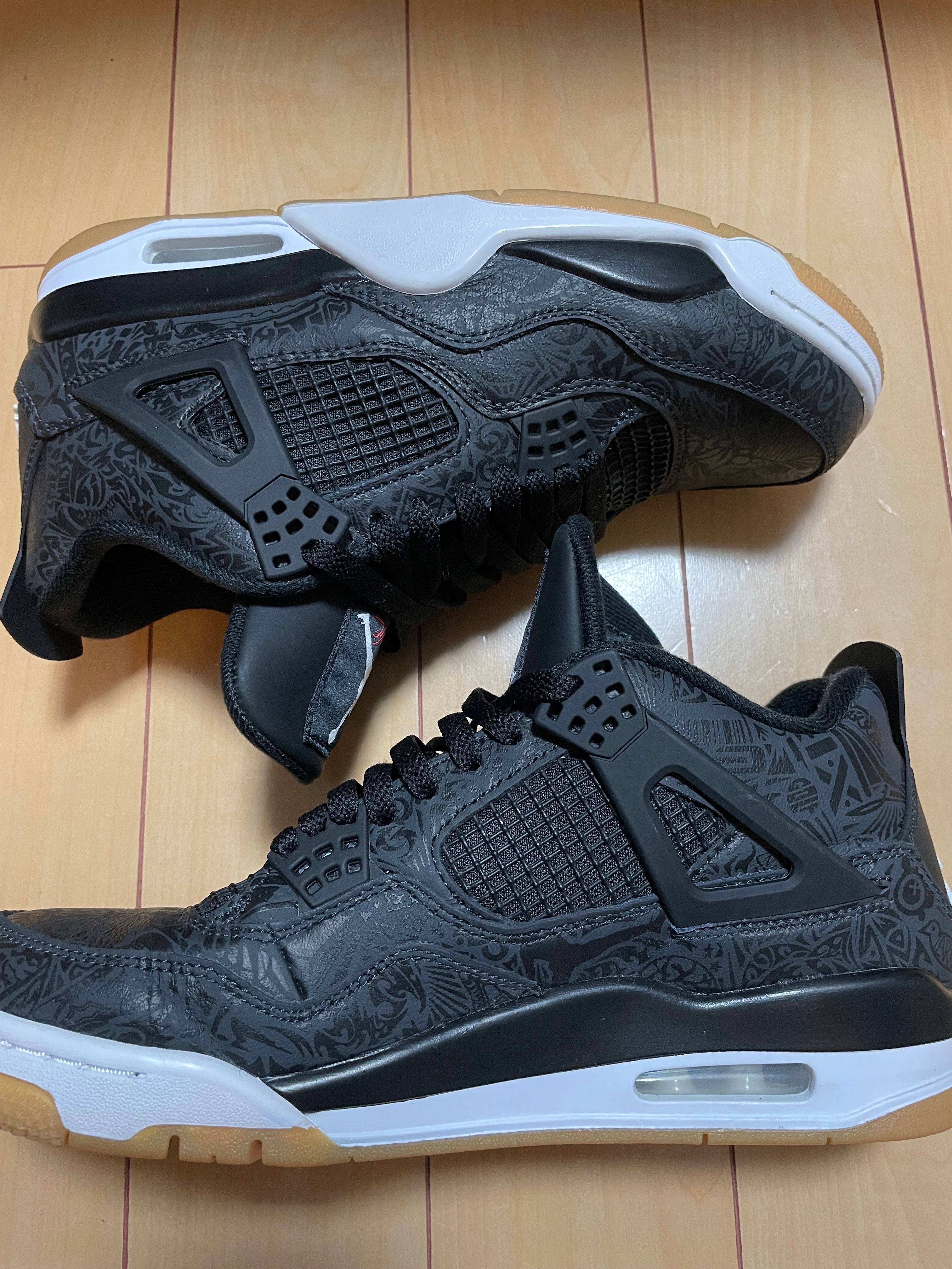 Nike Air Jordan 4 Retro "Laser Black/Gum"