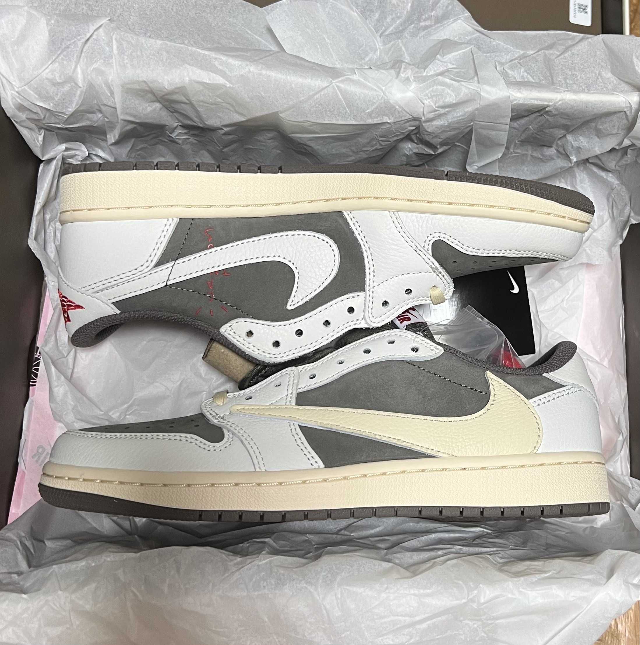 Travis Scott × Nike Air Jordan 1 Low OG SP "Reverse Mocha/Sail and Ridgerock"