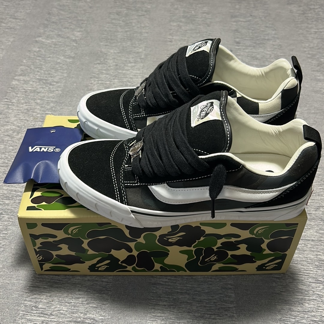 A BATHING APE × Vans Premium Knu Skool "Camo Black"
