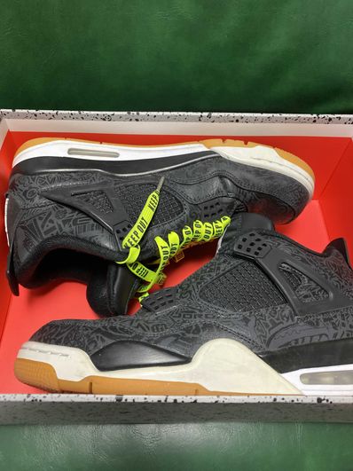 Nike Air Jordan 4 Retro "Laser Black/Gum"
