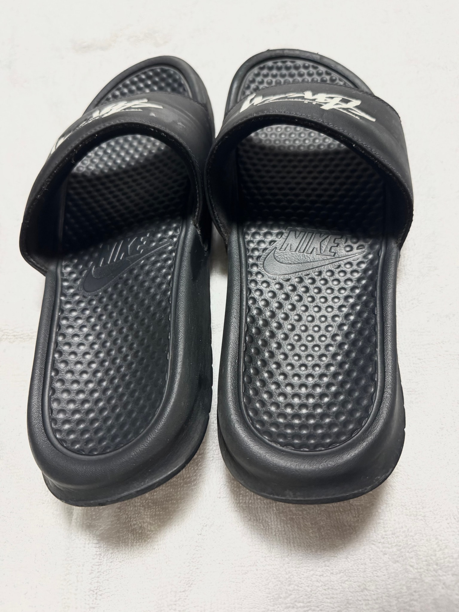 Stussy × Nike Benassi Slide "Off Noir" (CW2787-001)