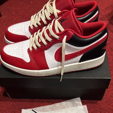 Nike Air Jordan 1 Low "White/Gym Red/Black"