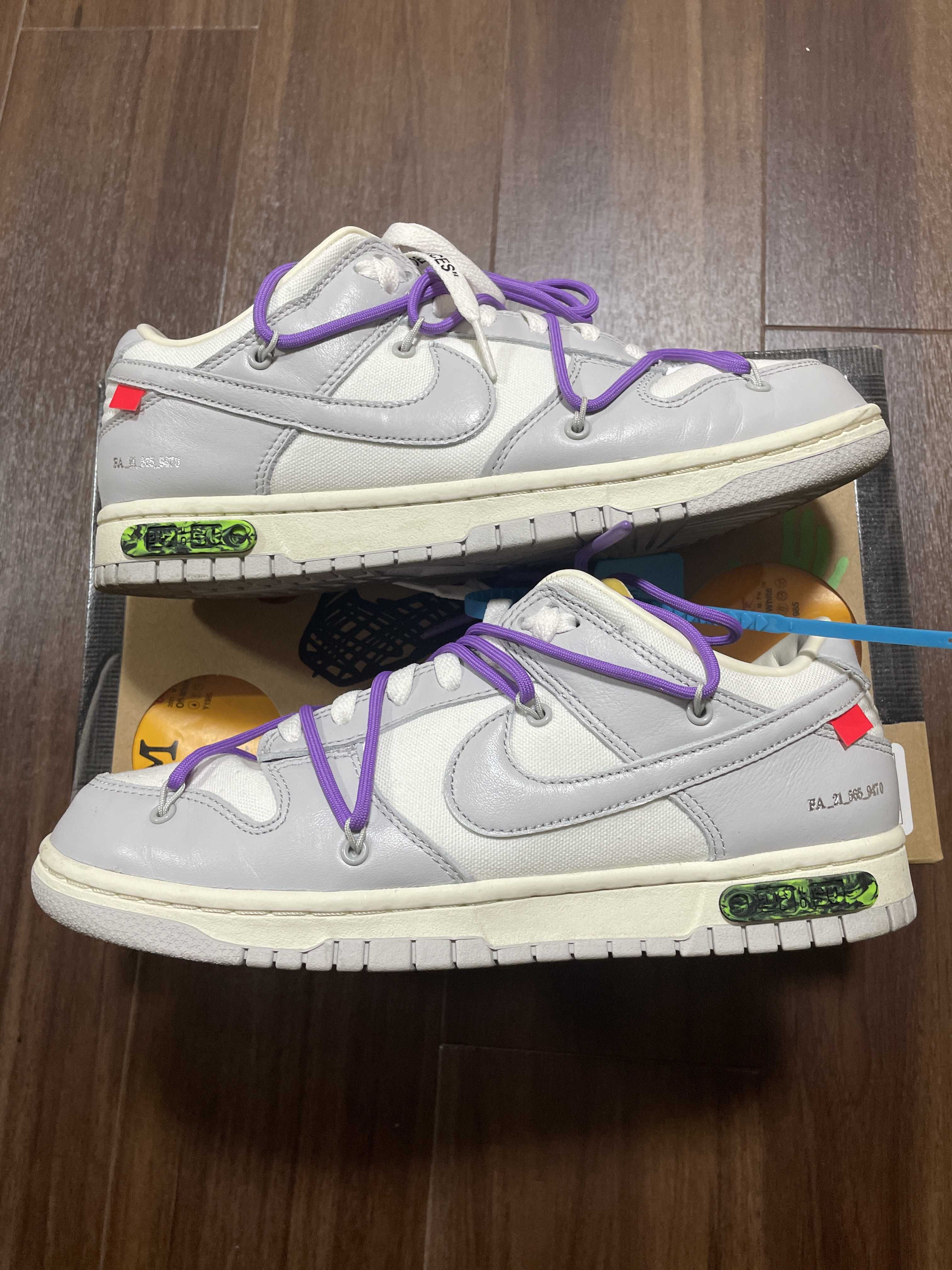 Off-White × Nike Dunk Low "Sail/Neutral Gray"