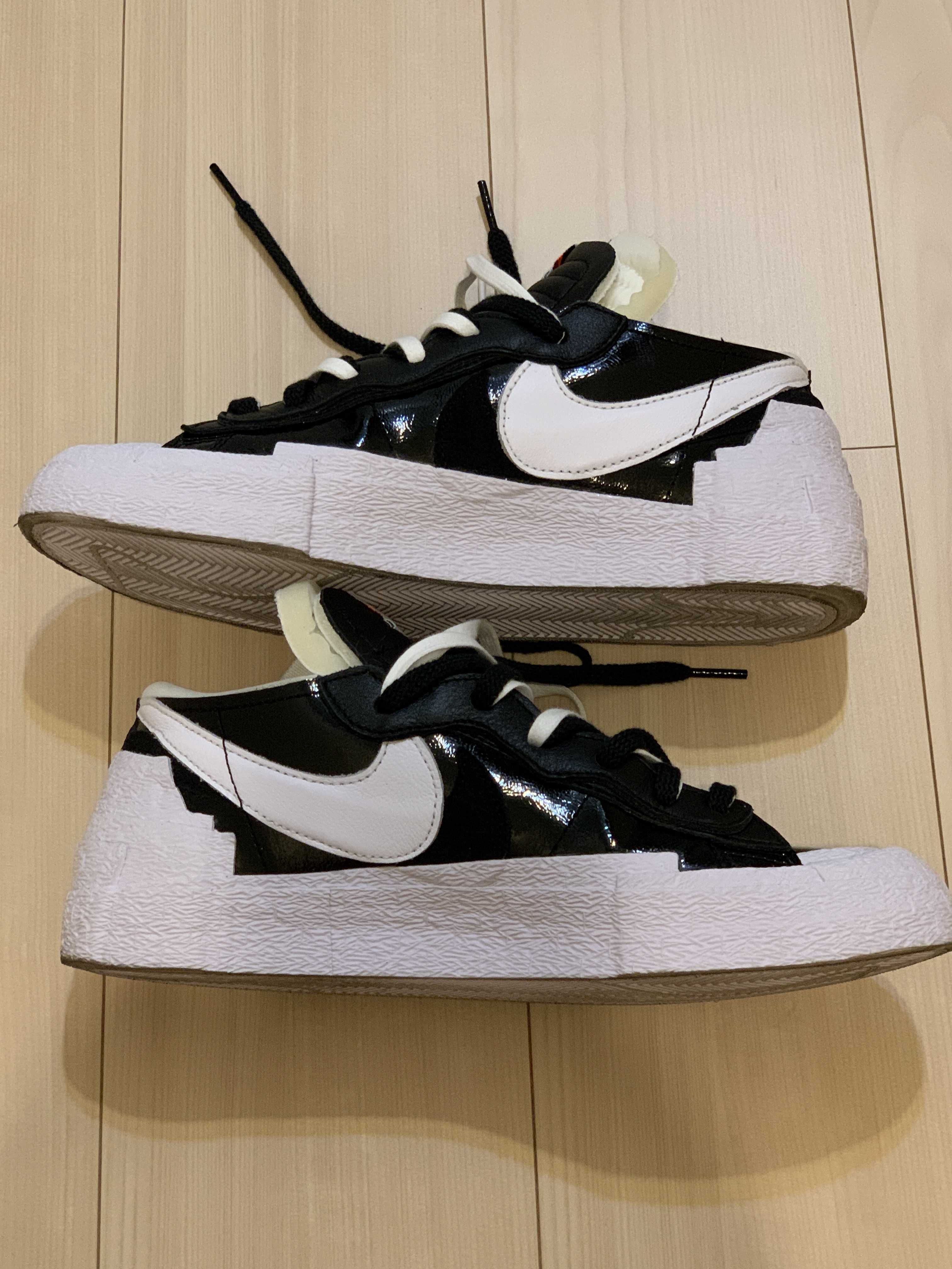 sacai × Nike Blazer Low "Black Patent Leather"
