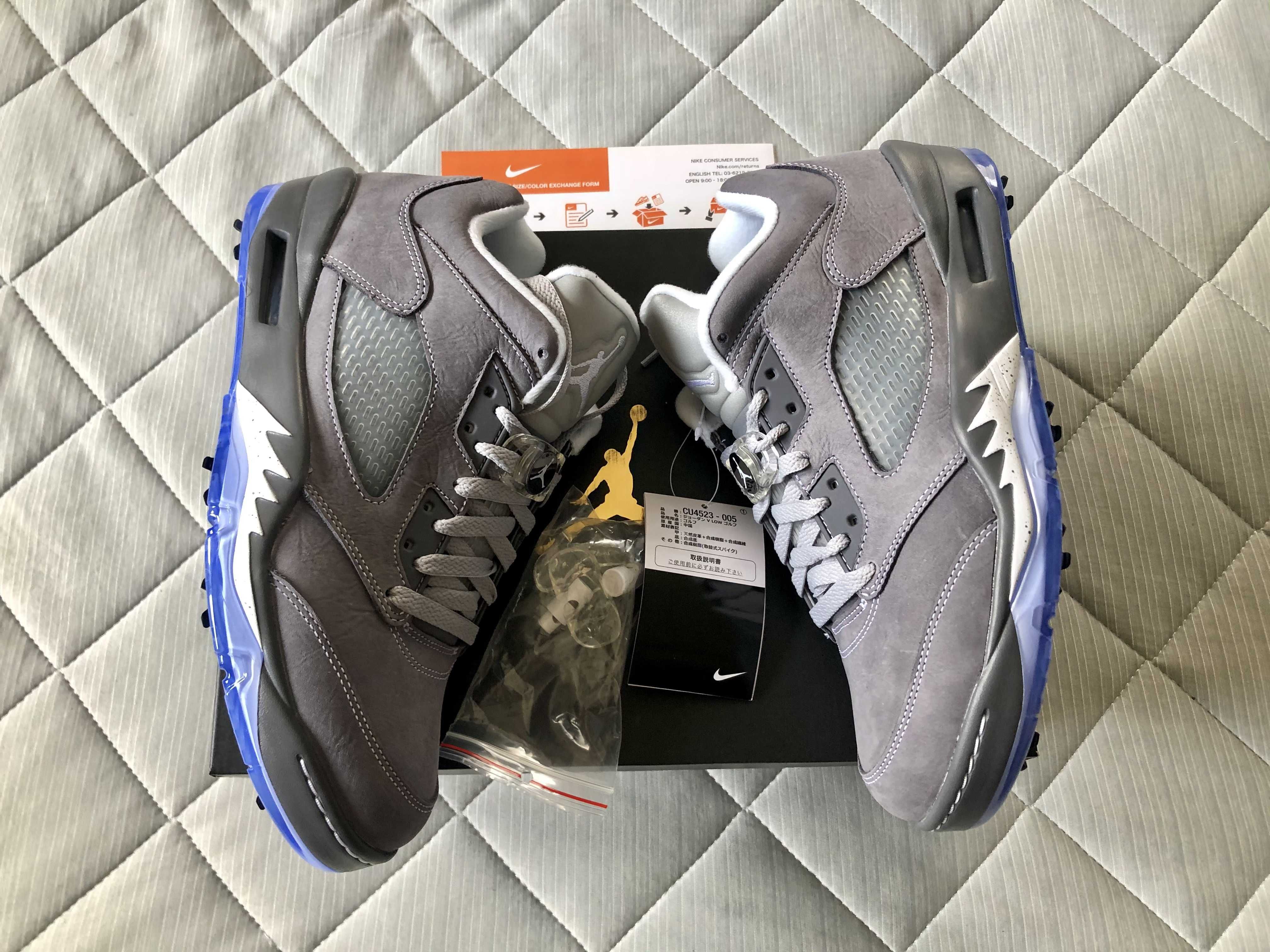 Nike Air Jordan 5 Retro Low Golf "Fire Red/Silver Tongue"