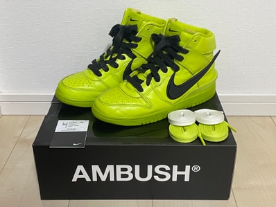 AMBUSH × NIKE DUNK HIGH "FLASH LIME"