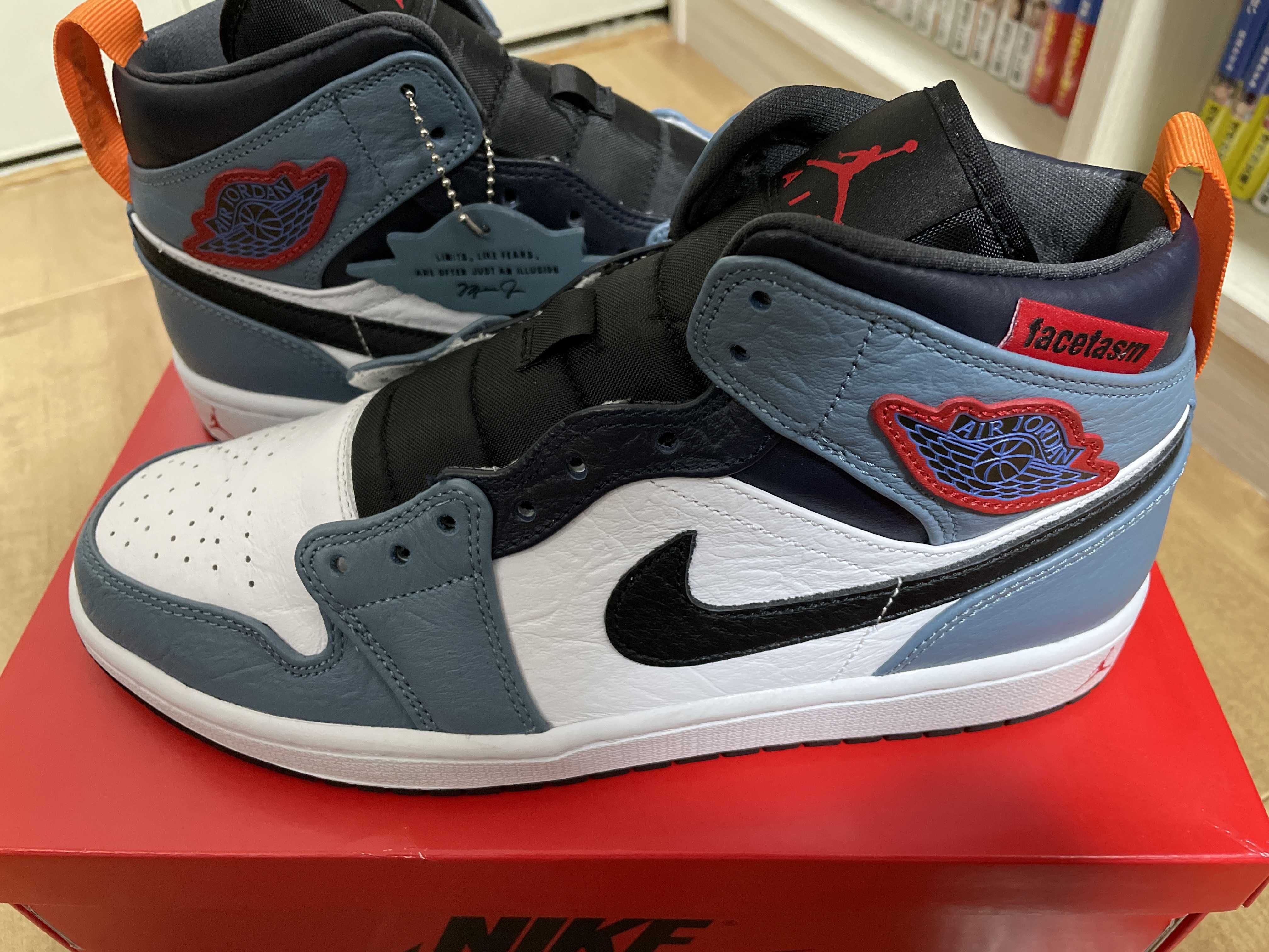 FACETASM × Nike Air Jordan 1 Mid "White/Navy"