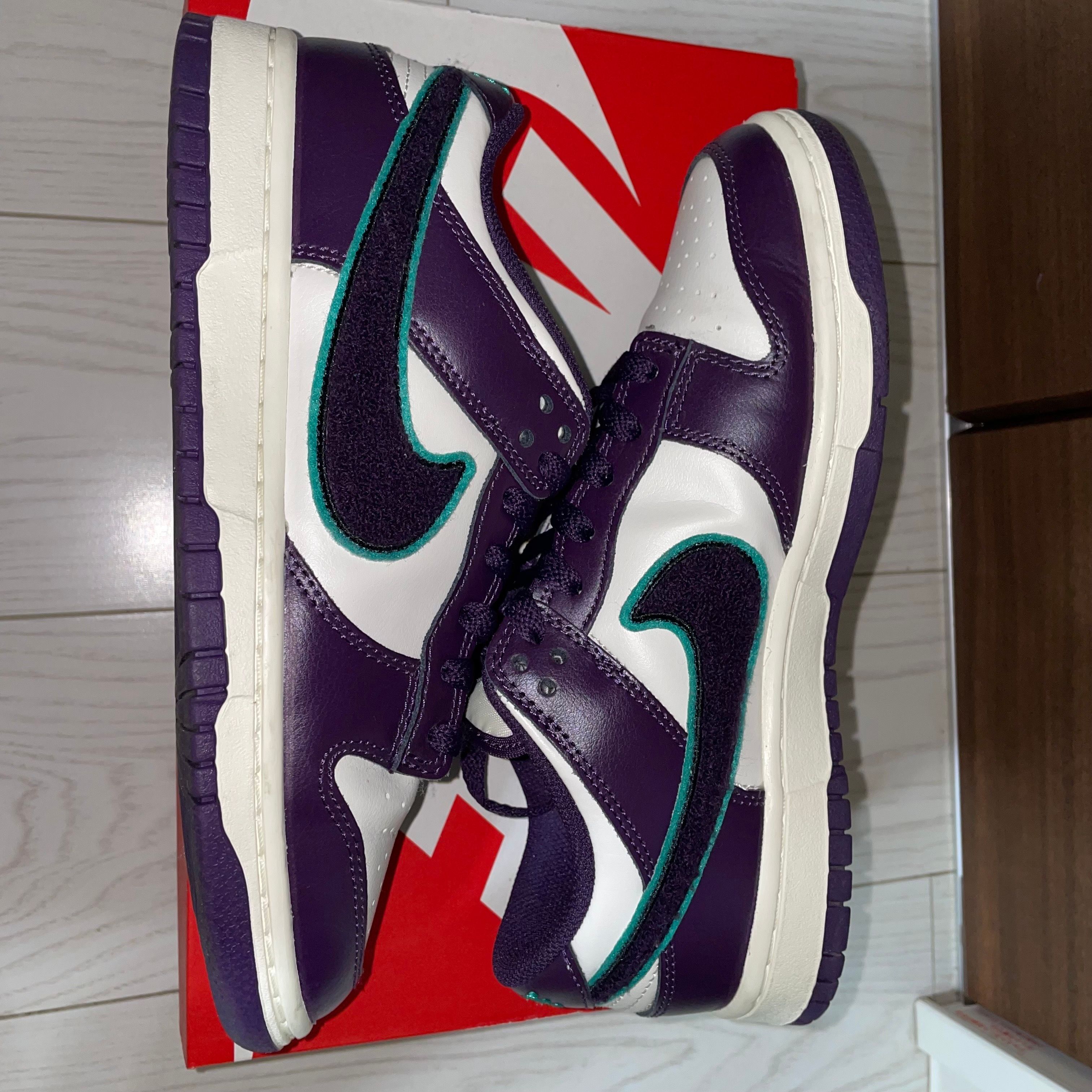 Nike Dunk Low Retro Chenille Swoosh "Grand Purple"