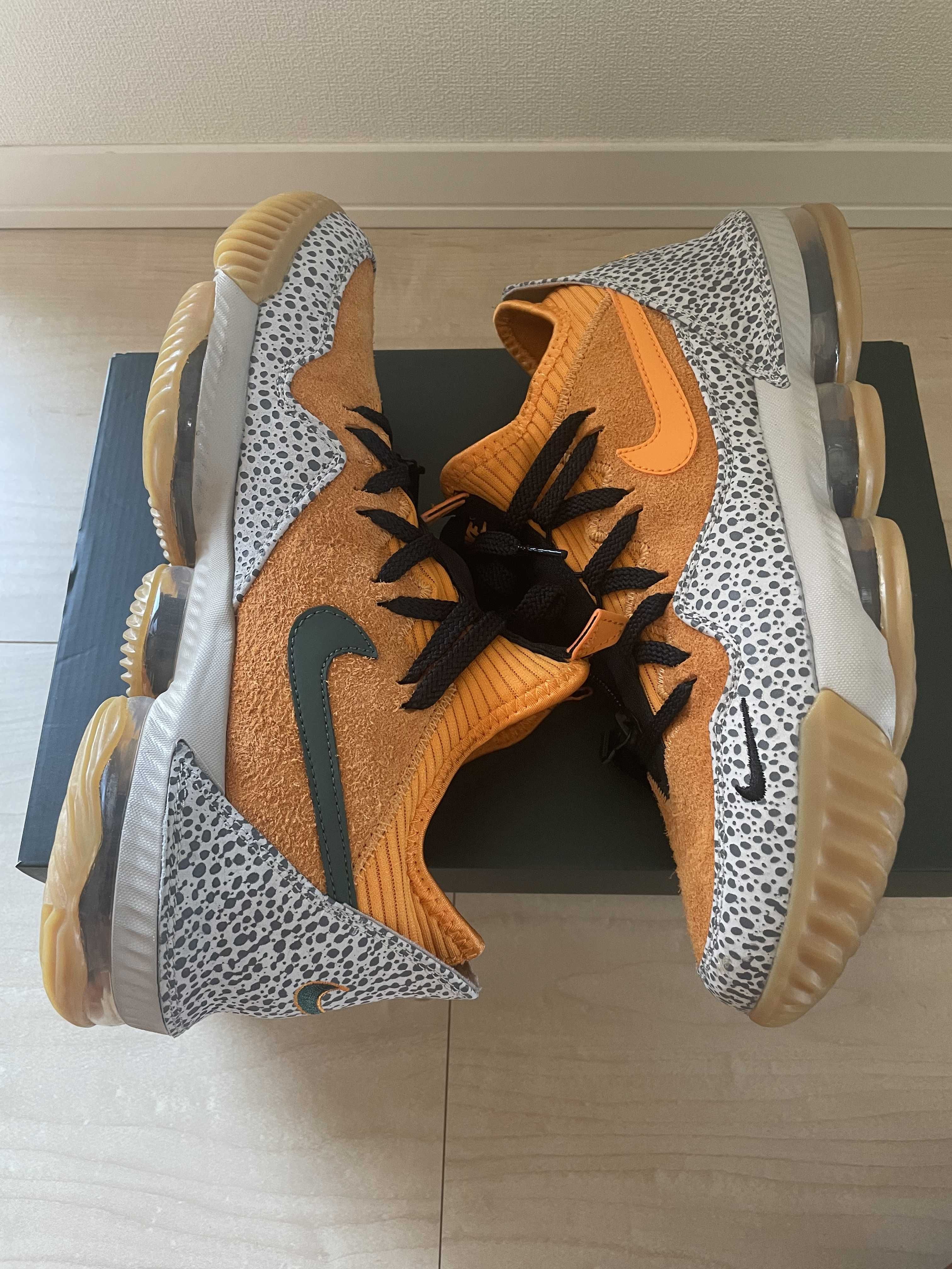 atmos × Nike LeBron 16 Low "Safari" (CD9471-800/CI3358-800)