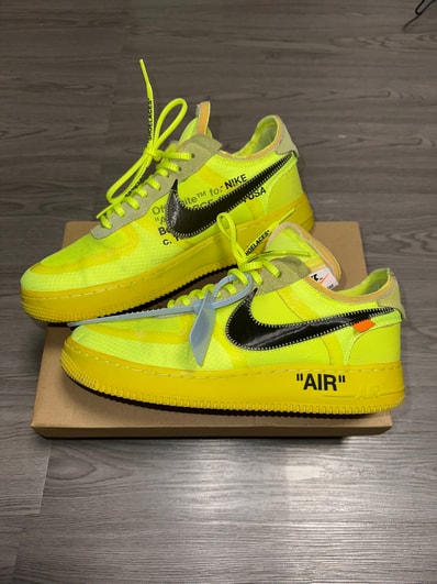 Off-White × Nike Air Force 1 Low "Volt"