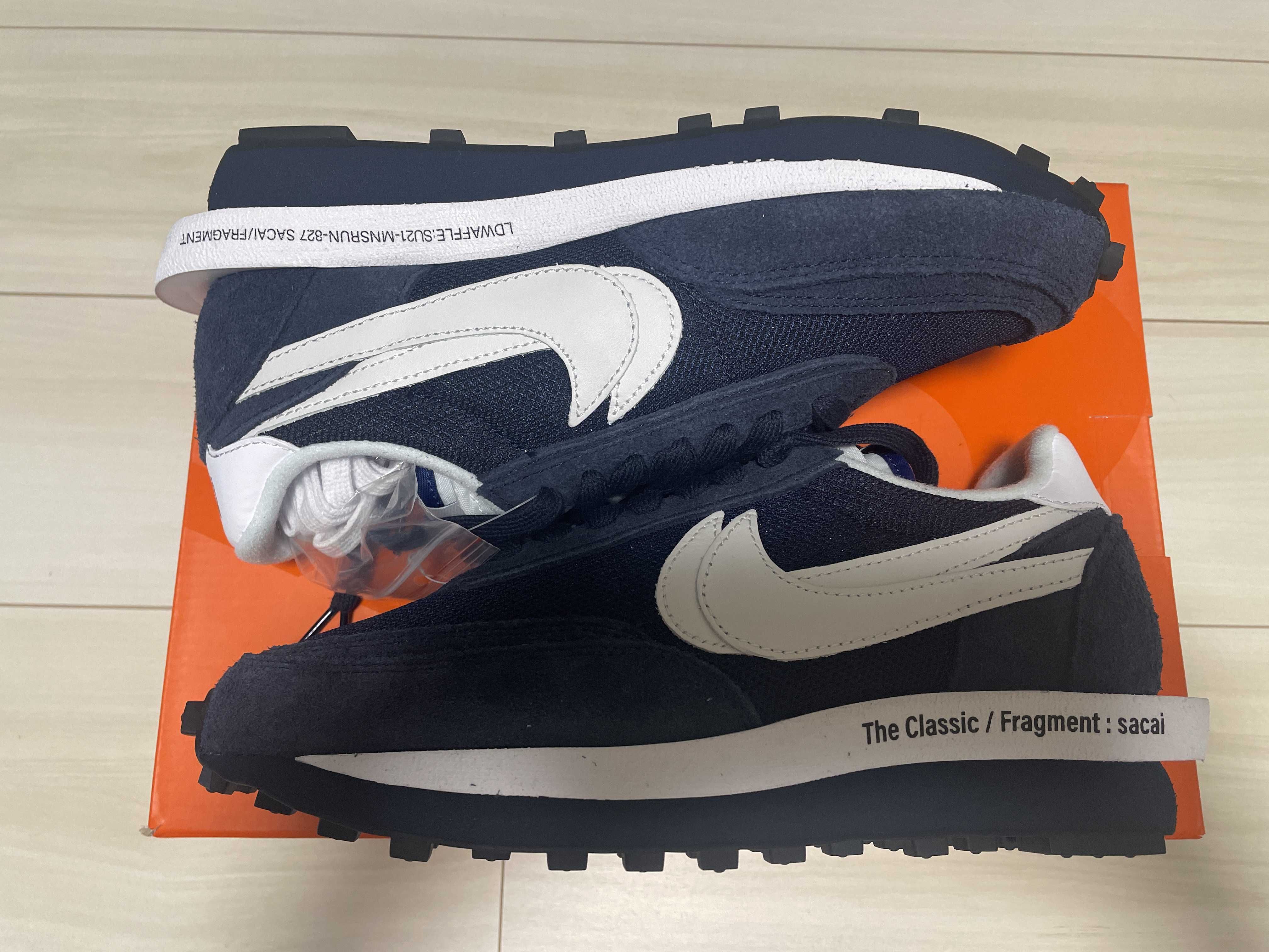 Fragment × sacai × Nike LD Waffle "Blackended Blue"