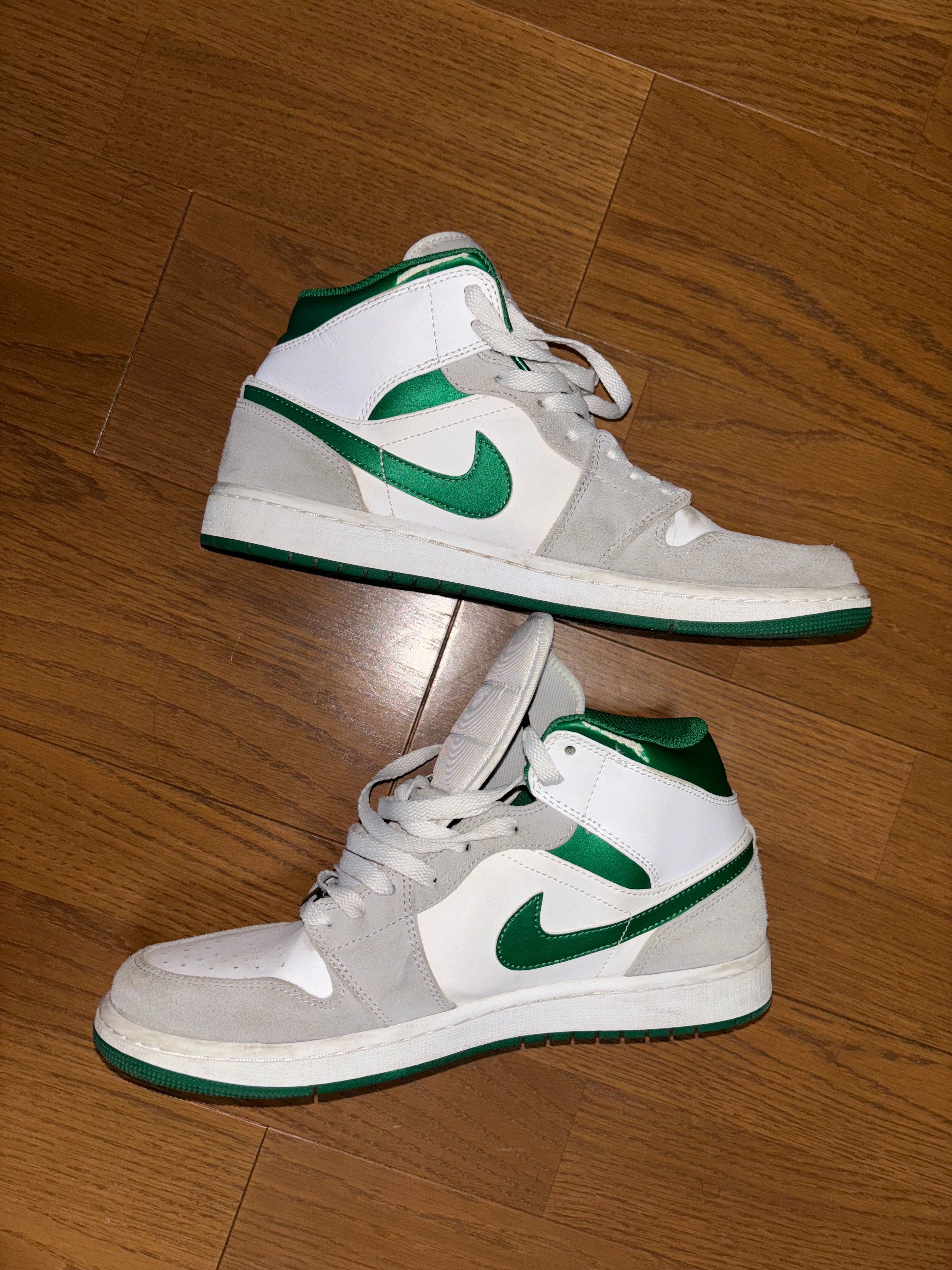 Nike Air Jordan 1 Mid "Green Grey White"