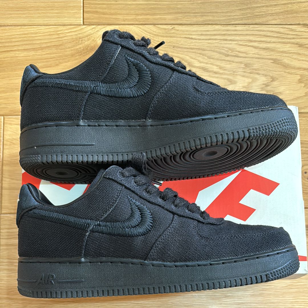 Stussy × Nike Air Force 1 Low "Triple Black"