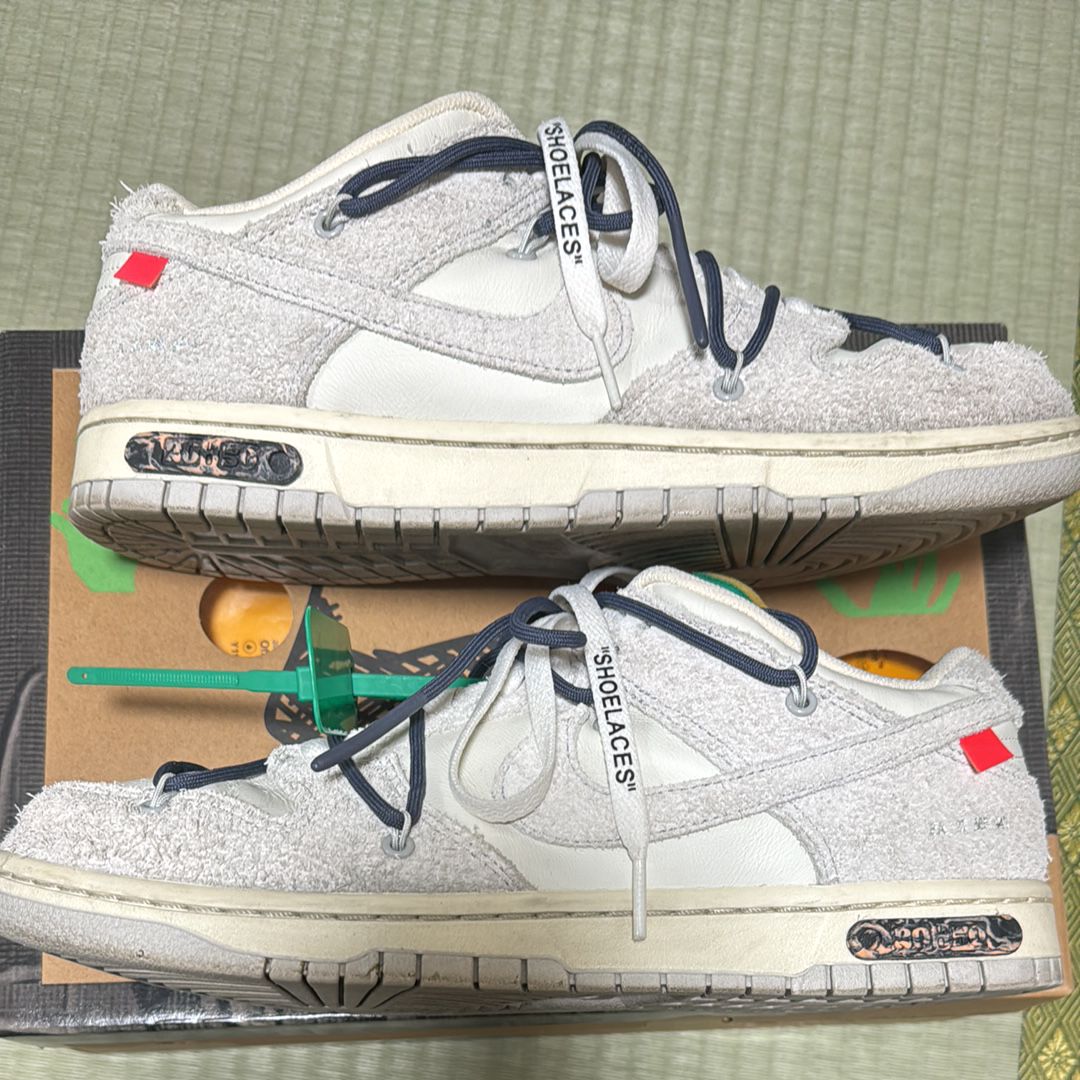 Off-White × Nike Dunk Low "Sail/Neutral Grey/Gridiron"