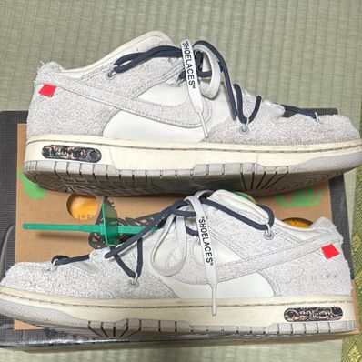 Off-White × Nike Dunk Low "Sail/Neutral Grey/Gridiron"