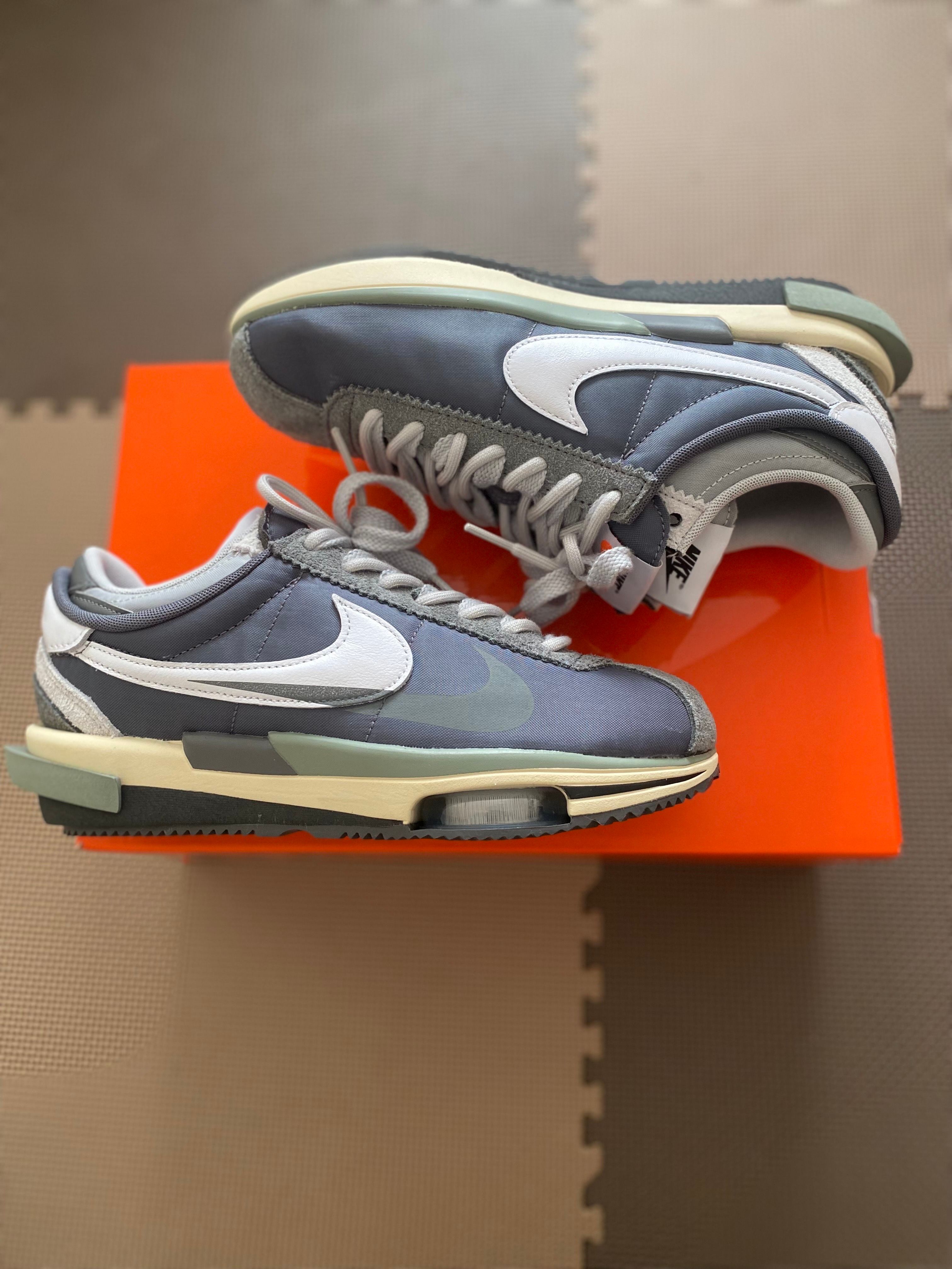 sacai × Nike Zoom Cortez "Iron Grey"