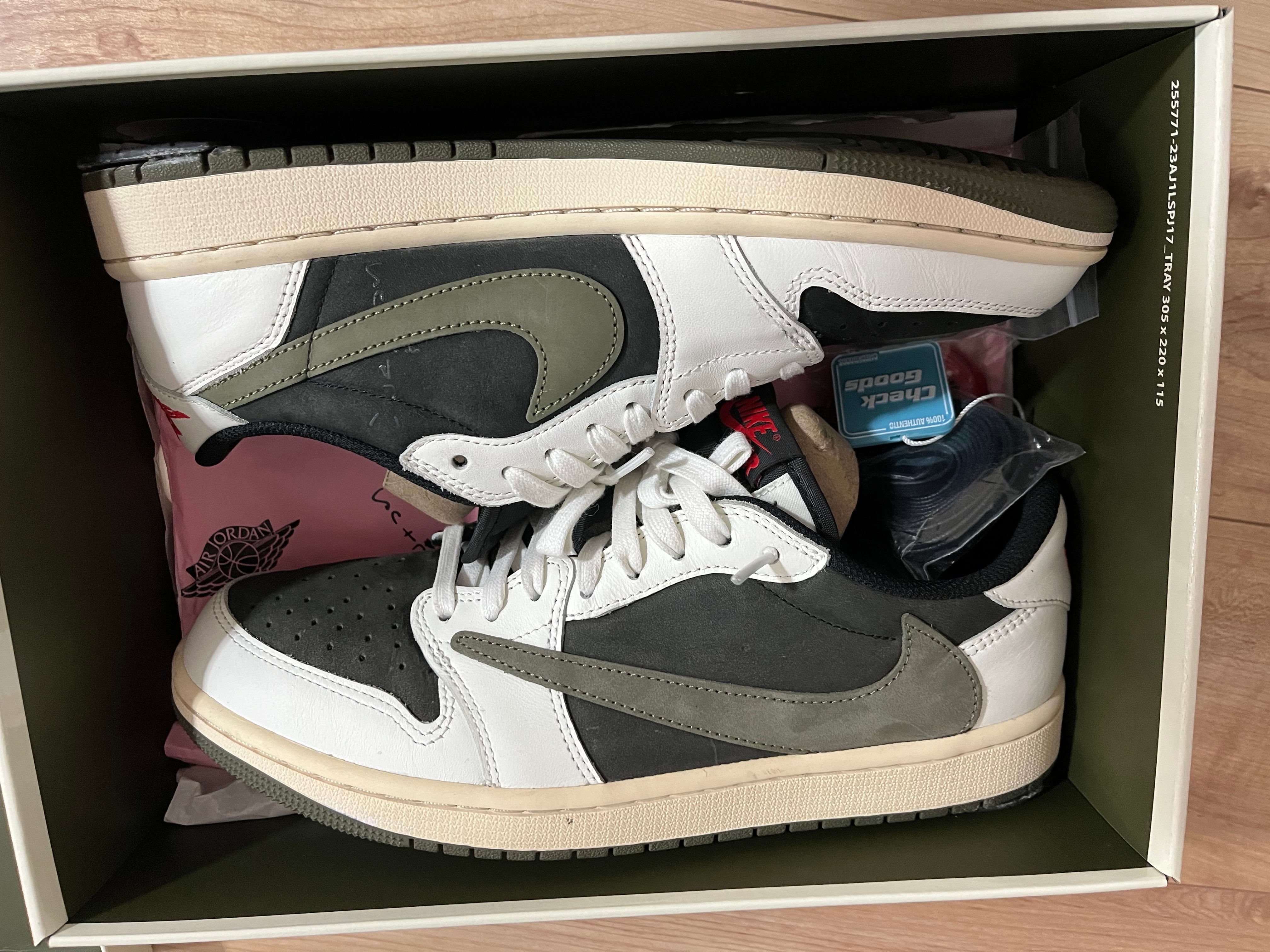 Travis Scott × Nike Women's Air Jordan 1 Low OG "Medium Olive"