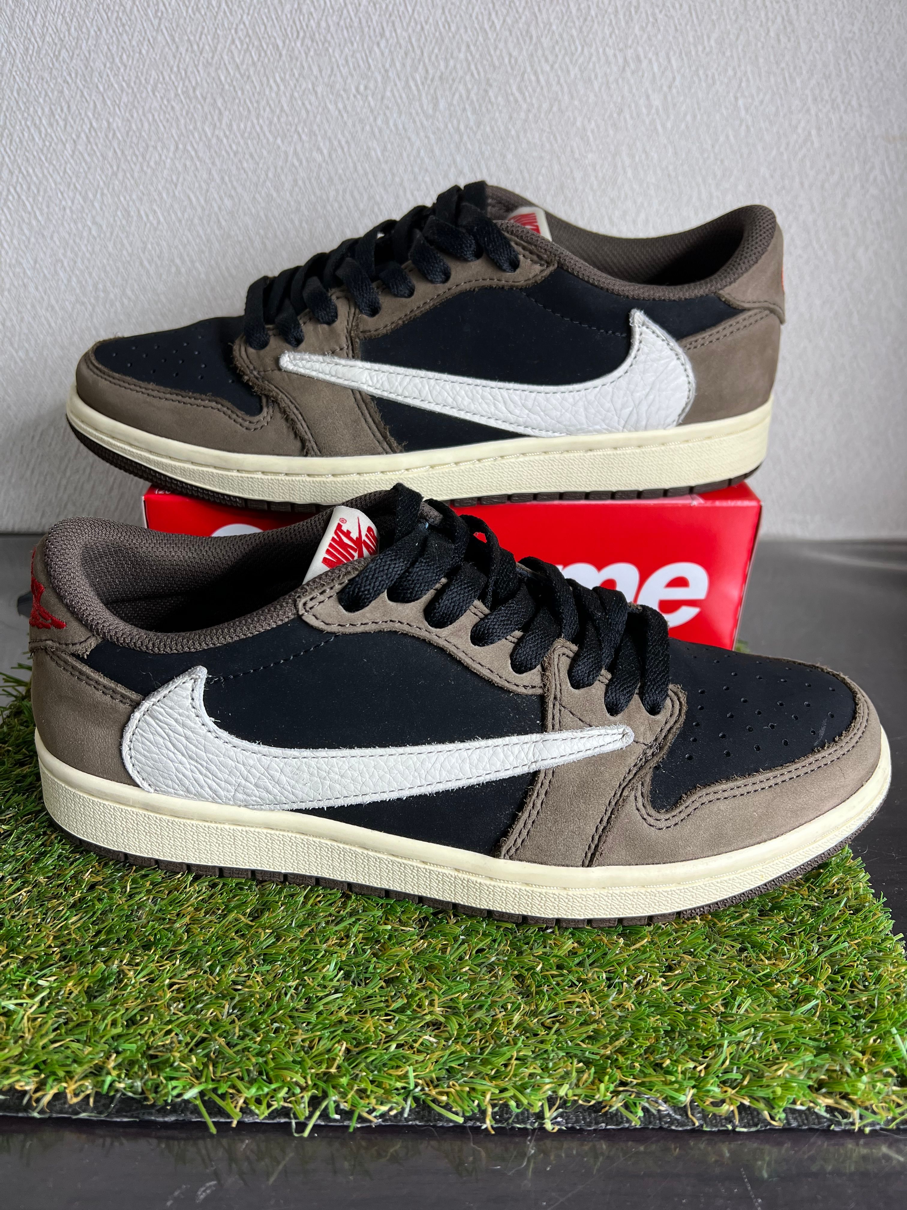 Travis Scott × Nike Air Jordan 1 Low OG SP-T "Black/Dark Mocha"