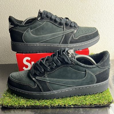 Travis Scott × Nike Air Jordan 1 Low OG SP "Black Phantom"