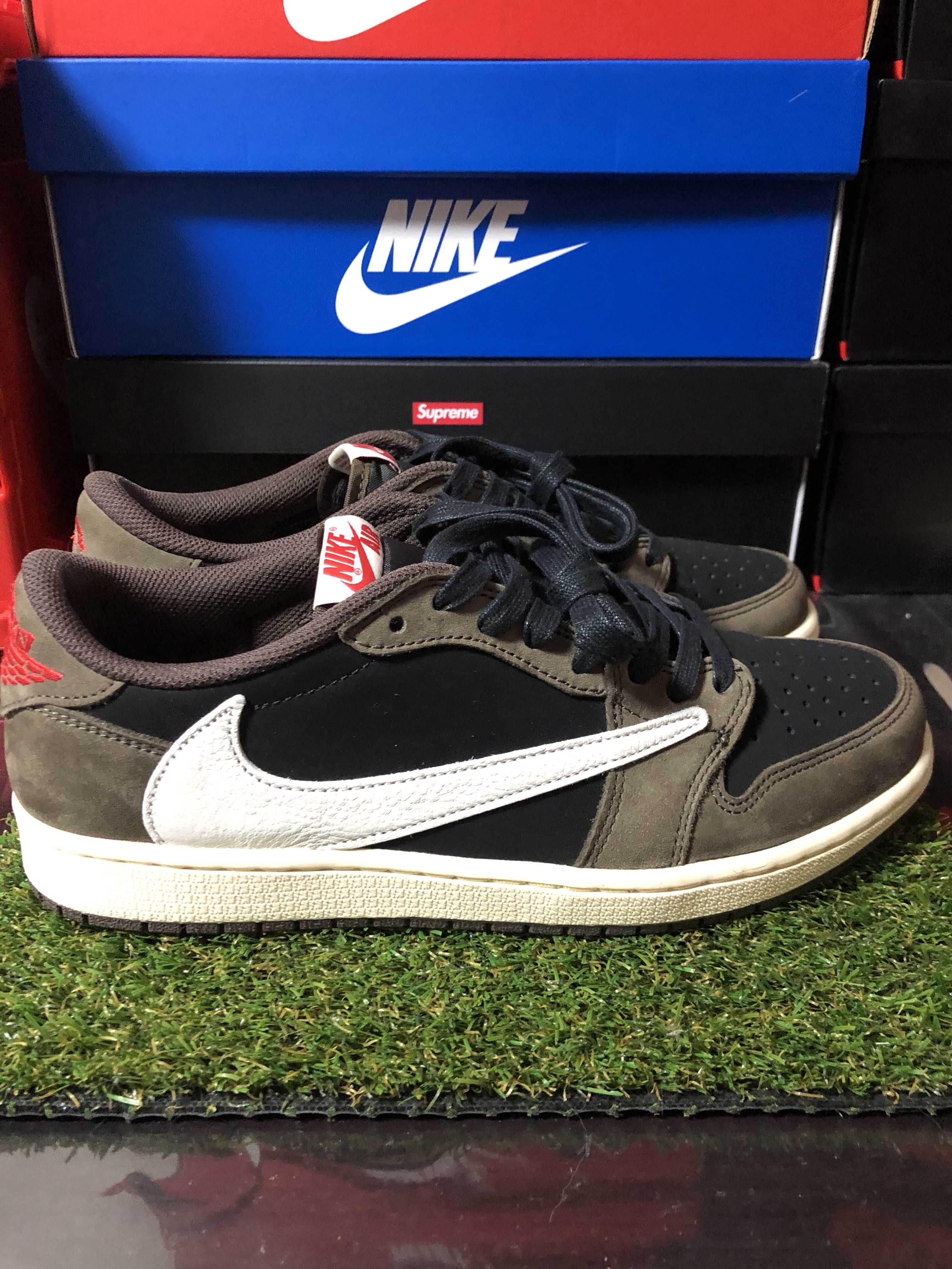 Travis Scott × Nike Air Jordan 1 Low OG SP-T "Black/Dark Mocha"