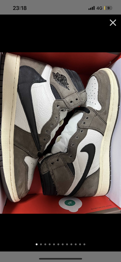 Travis Scott × Nike Air Jordan 1 Retro High OG TS SP "Sail/Dark Mocha"