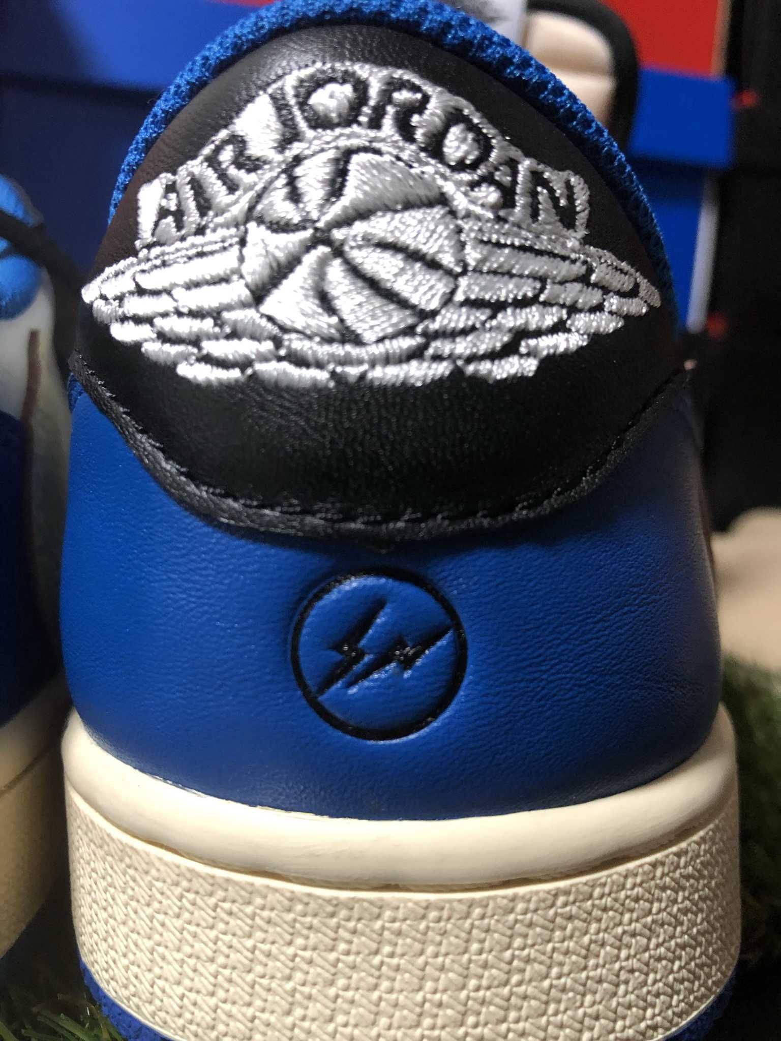 Travis Scott × fragment design × Nike Air Jordan 1 Low OG SP "Military Blue"