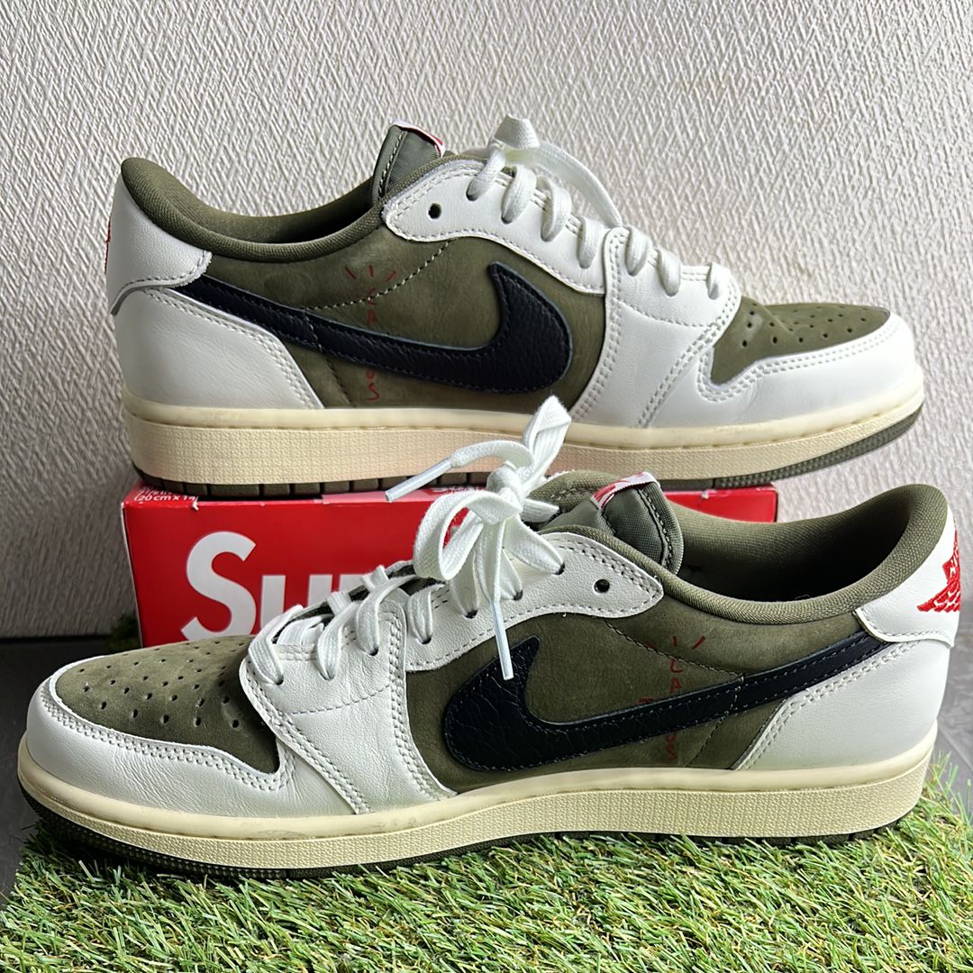 Travis Scott × Nike Air Jordan 1 Low OG SP "Reverse Olive"