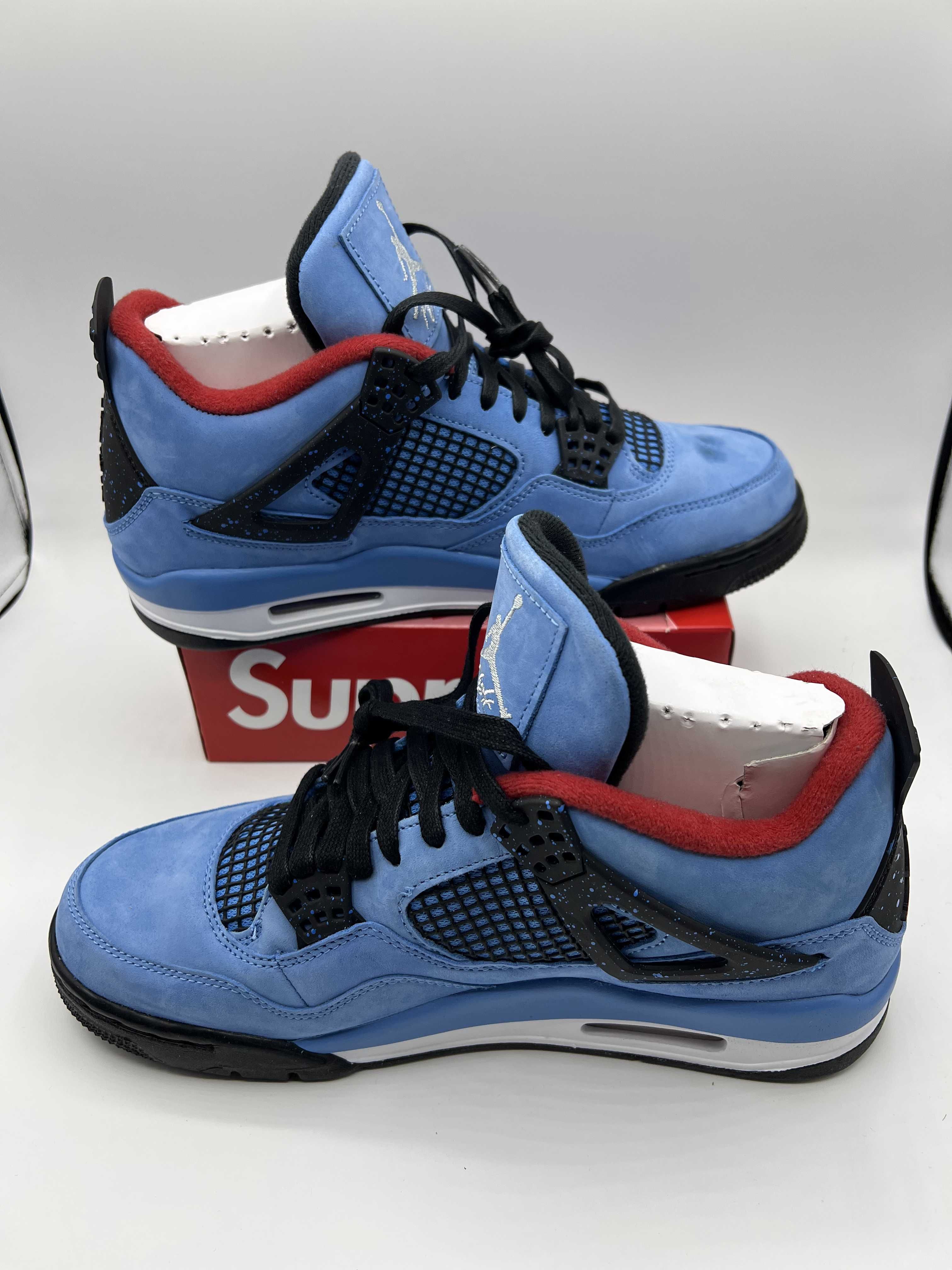 Travis Scott × Nike Air Jordan 4 Retro Cactus Jack "University Blue"