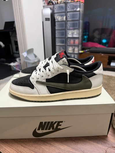 Travis Scott × Nike Women's Air Jordan 1 Low OG "Medium Olive"