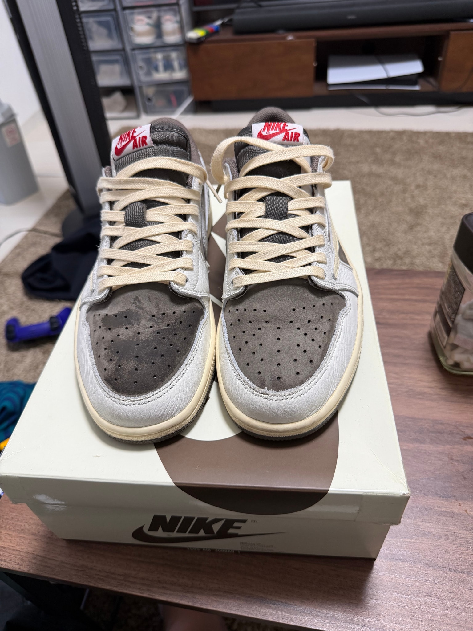 Travis Scott × Nike Air Jordan 1 Low OG SP "Reverse Mocha/Sail and Ridgerock"